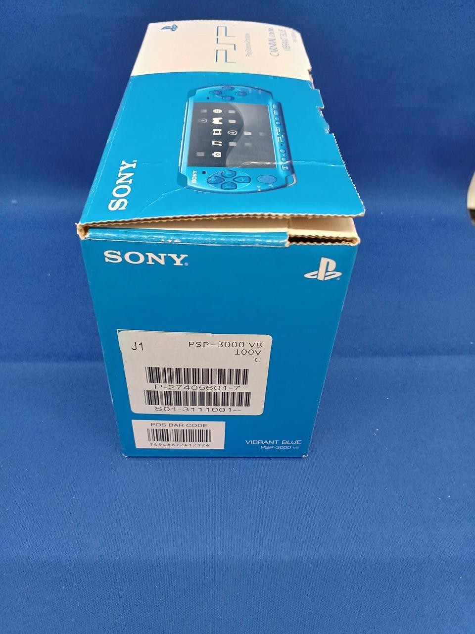 Sony PSP 3000 Vibrant Blue VB Box Manual Charger New Battery Japan Tested work