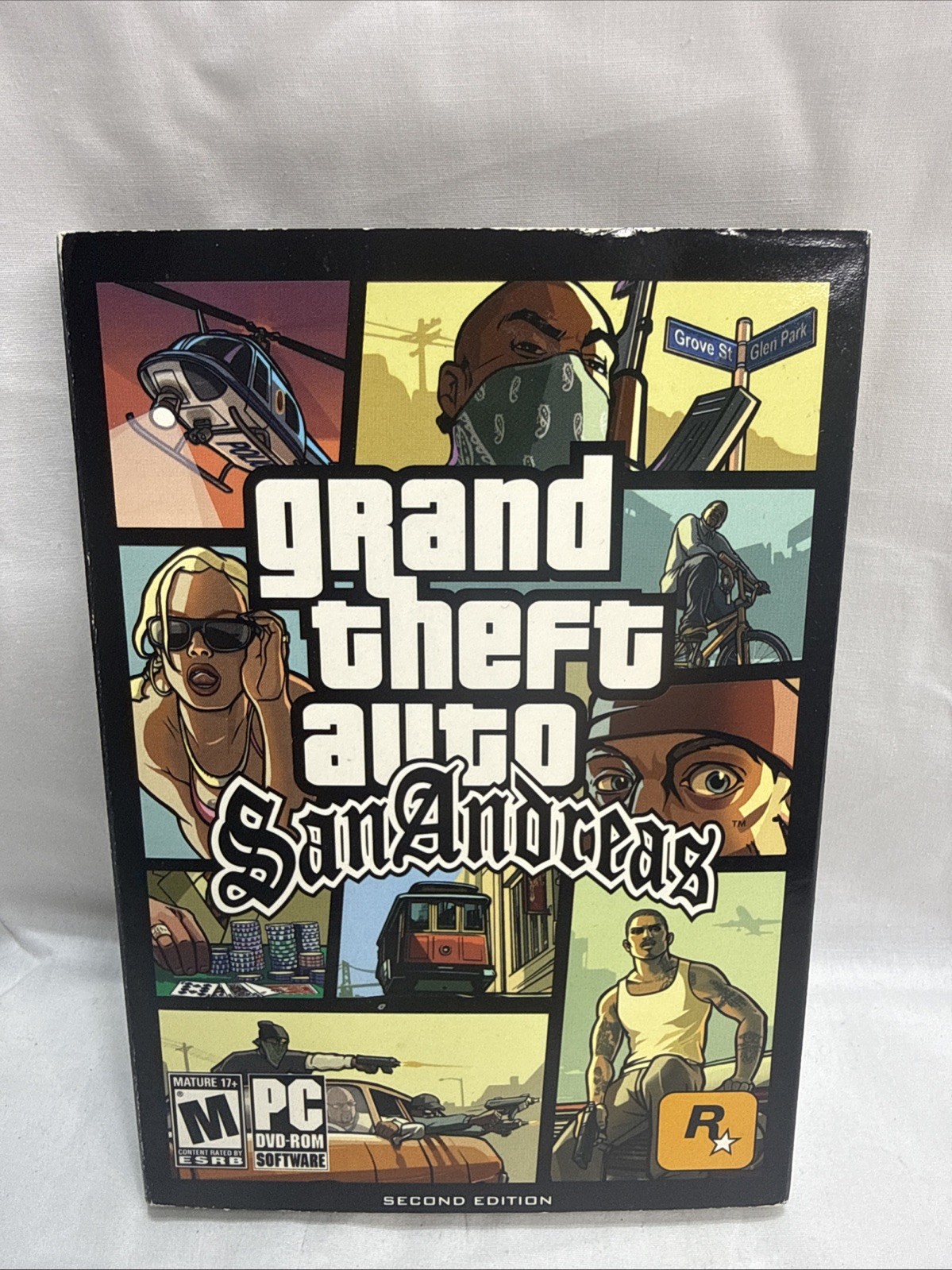 Grand Theft Auto: San Andreas Second Edition W/ Map & Poster (PC, 2005)