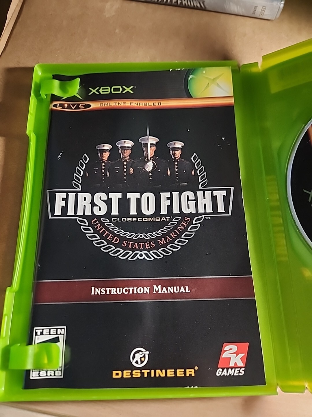Close Combat: First to Fight (Microsoft Xbox, 2005) W/ Manual Complete
