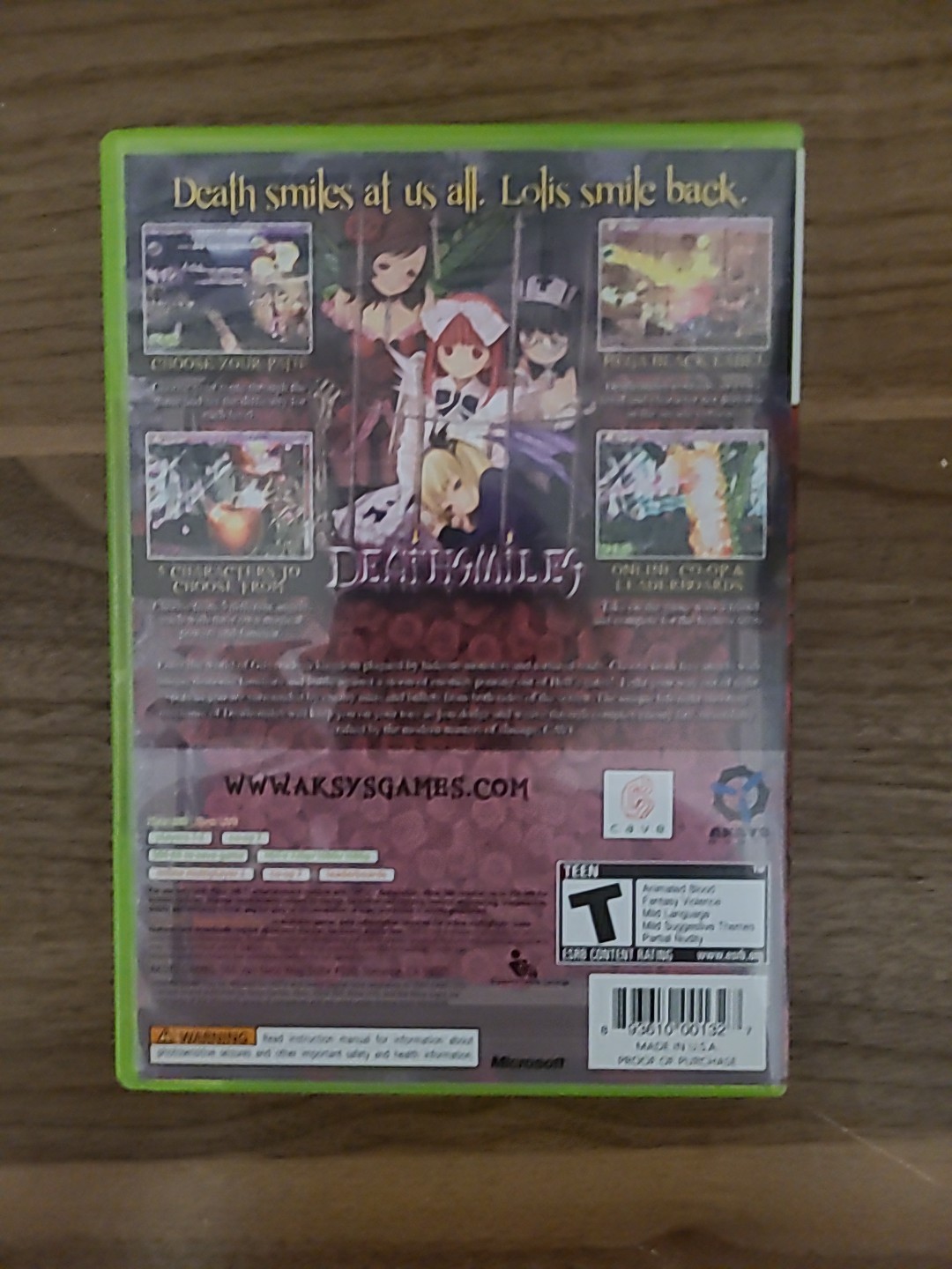 Deathsmiles — Limited Edition (Microsoft Xbox 360, 2010) CIB W/ Faceplate
