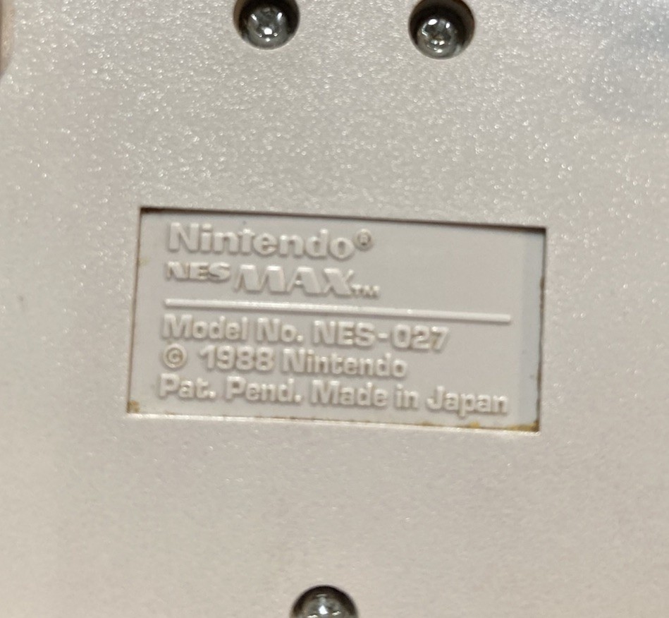 1988 Genuine Nintendo NES Max Controller Working