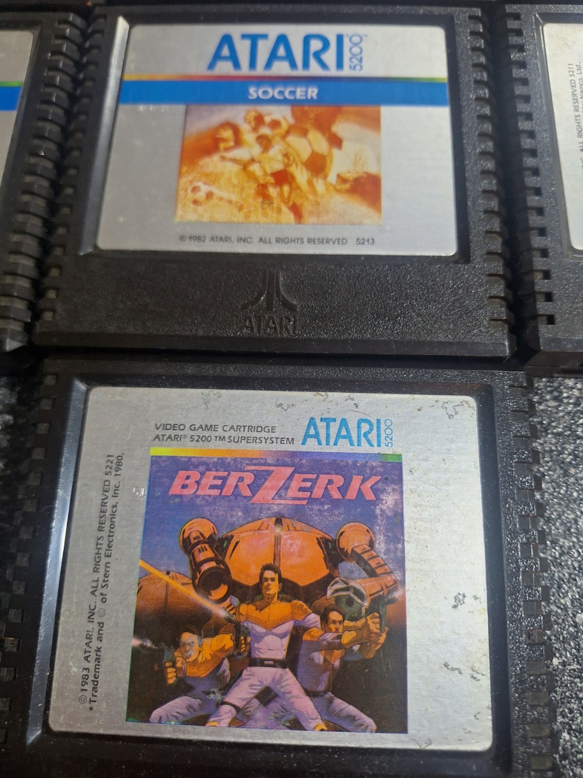 Atari 5200 Game Lot of 10 Game Cartridges TESTED WORKING