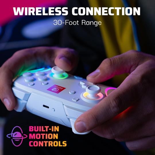 PDP Gaming Afterglow Wave Wireless Nintendo Switch Pro Controller – Officially L