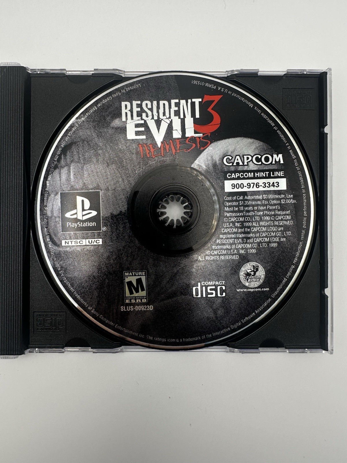 Resident Evil 3: Nemesis (PlayStation 1, 1999) PS1 Disc Only – Untested