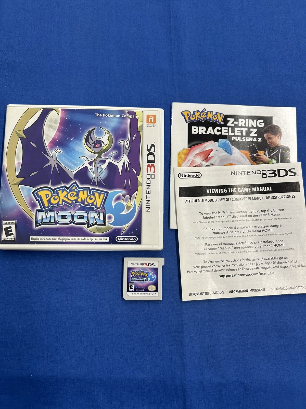 Pokémon Moon (Nintendo 3DS, 2016) Used Game