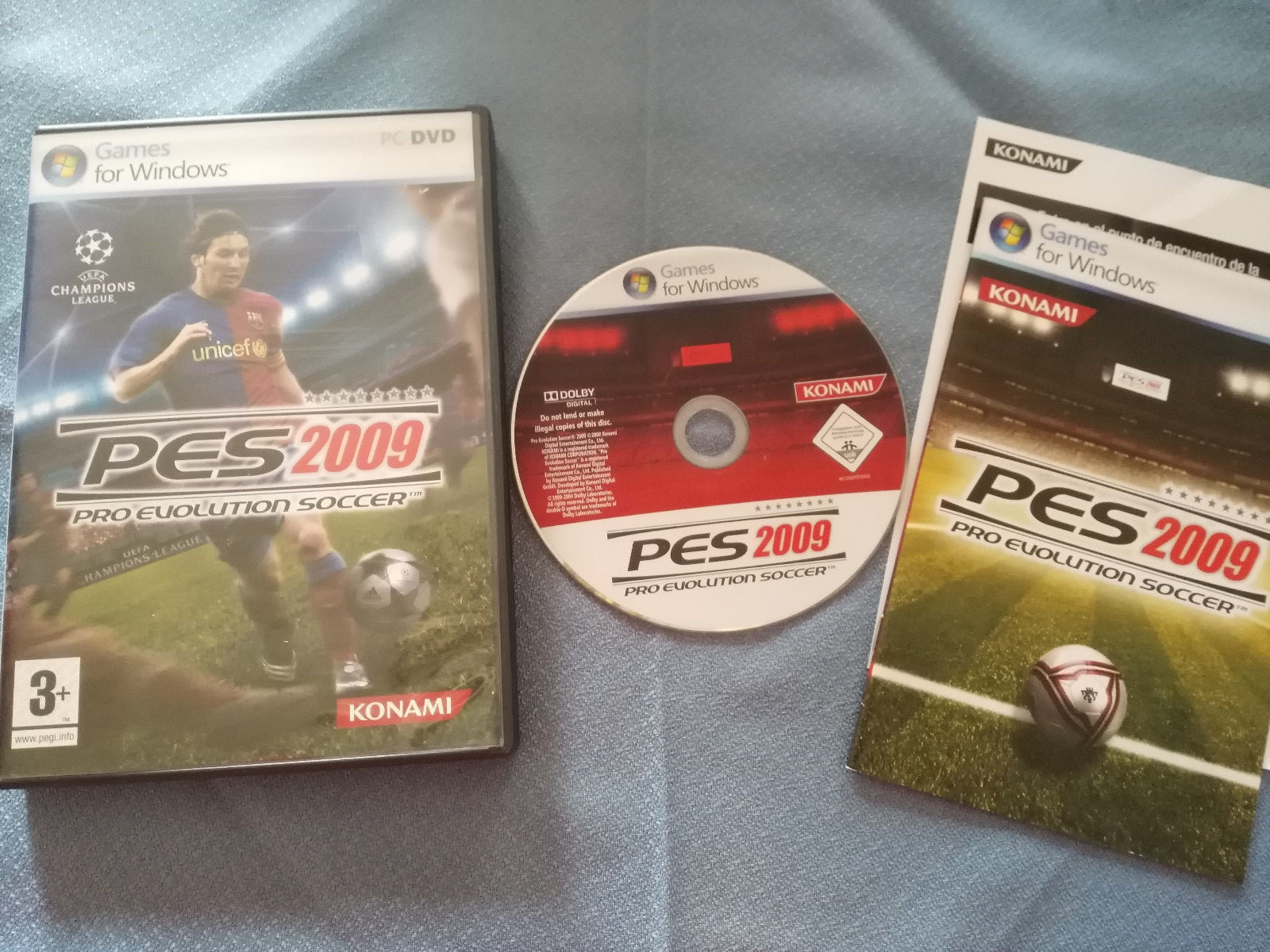 Pes 2009 Pro Evolution Soccer Juego Para Pc Dvd Windows Español Konami Messi