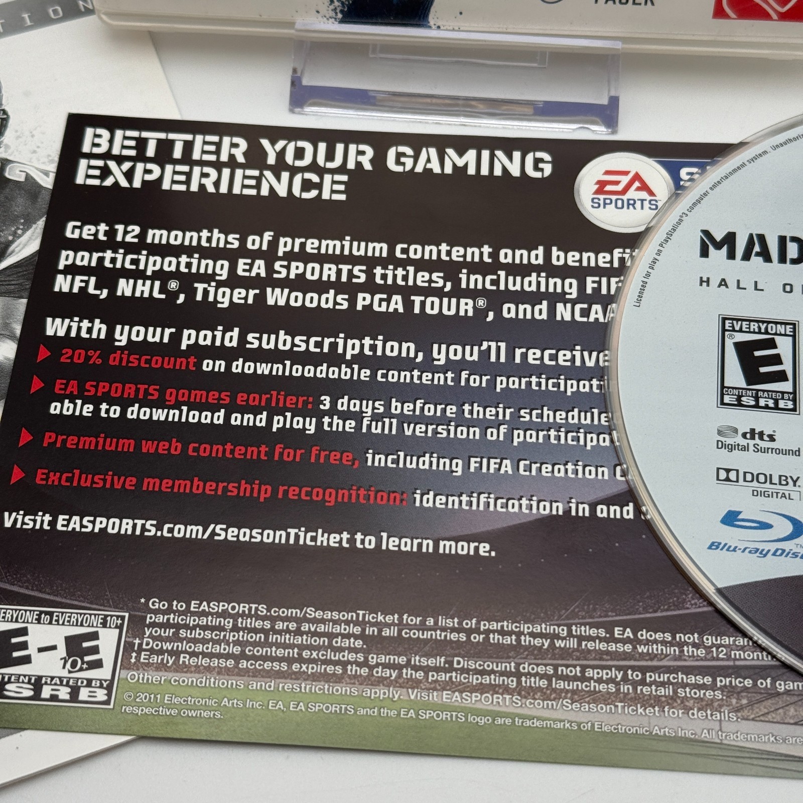 Madden NFL 12: Hall of Fame Edition (Sony PlayStation 3, PS3) Complete CIB