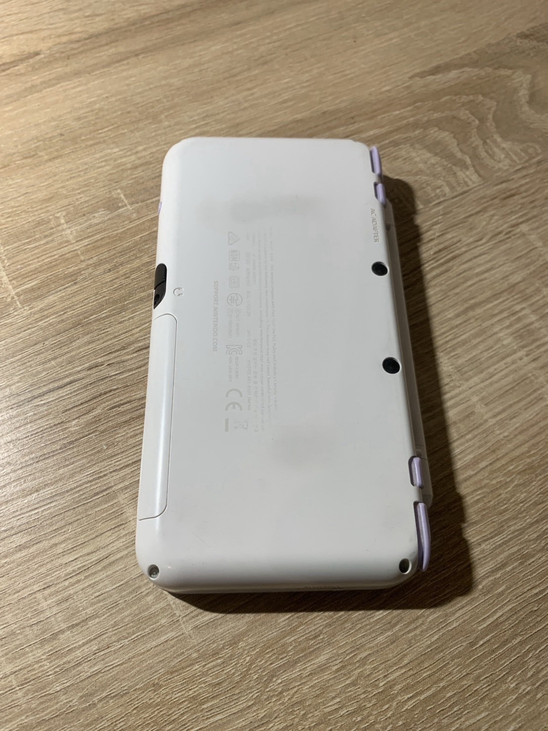 1348 Nintendo New 2DS LL White Lavender Very Good TESTED