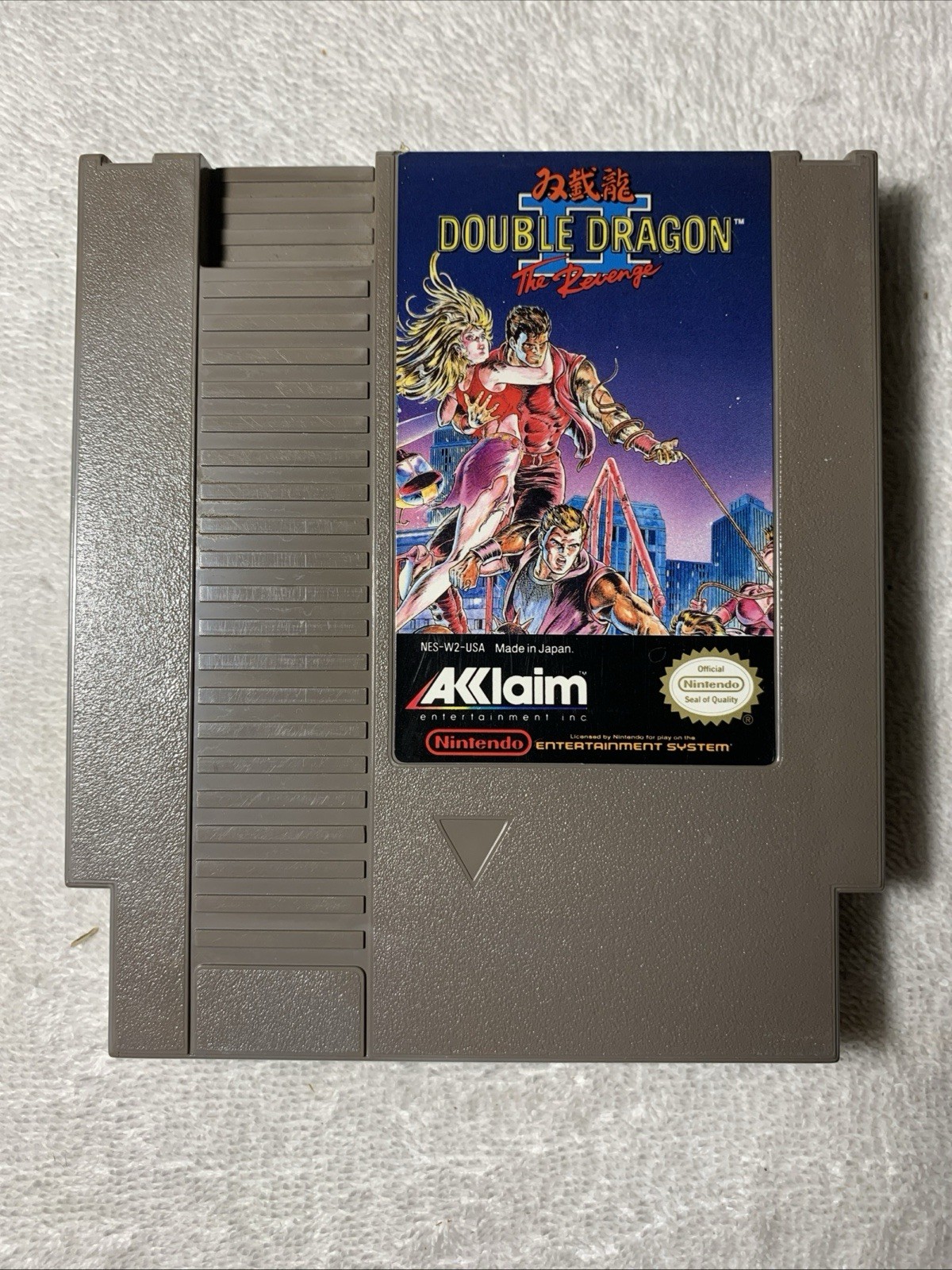 Original Double Dragon II 2: The Revenge Nintendo NES Acclaim Game Cartridge