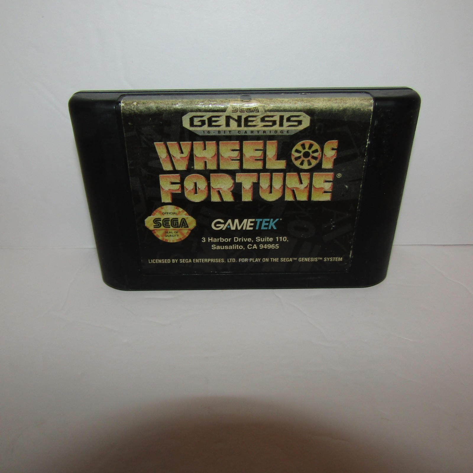 Wheel of Fortune Sega Genesis Game with Tested Cleaned Working Worn End Label