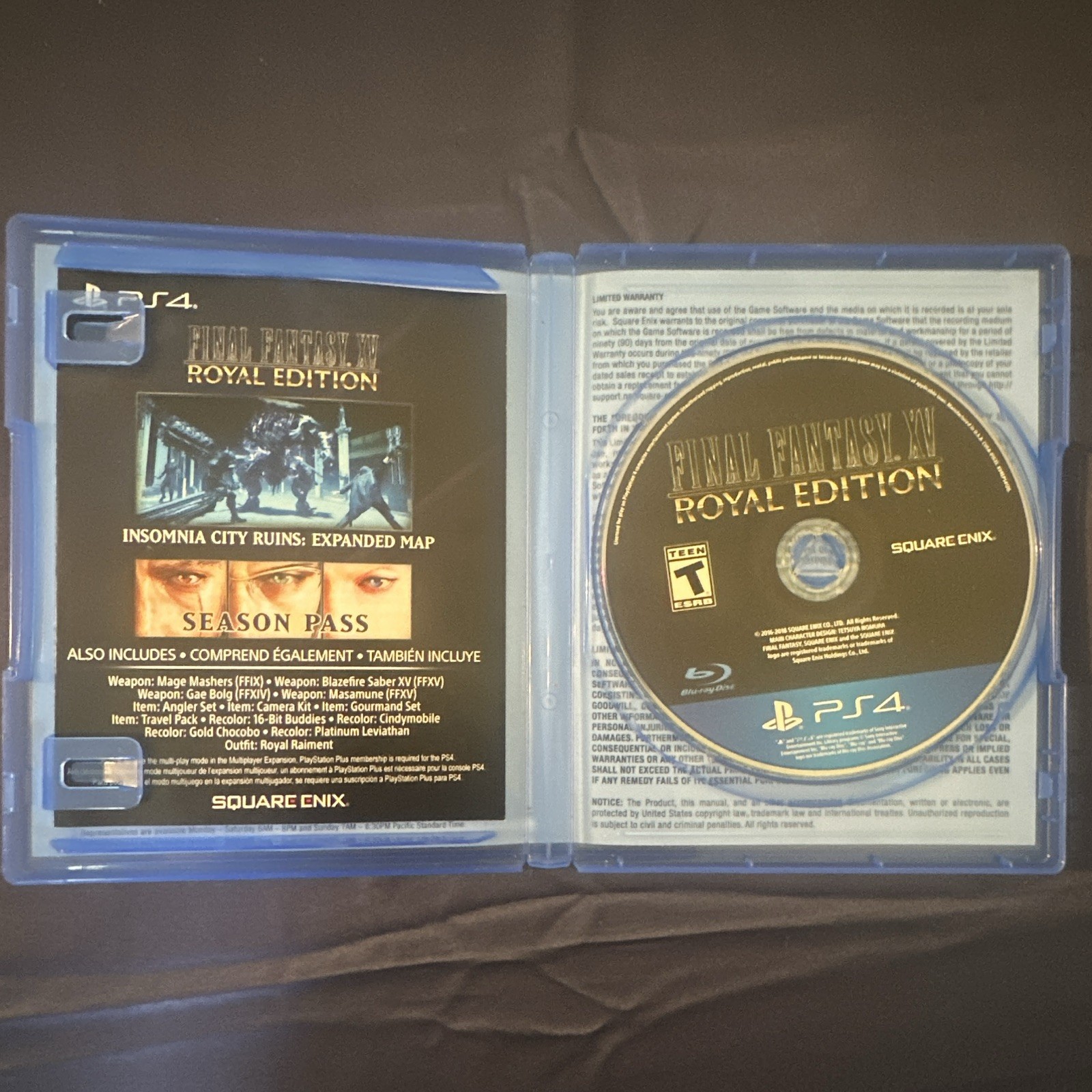 Final Fantasy XV Royal Edition PS4 – Excellent w/ Verified Royal Pack!