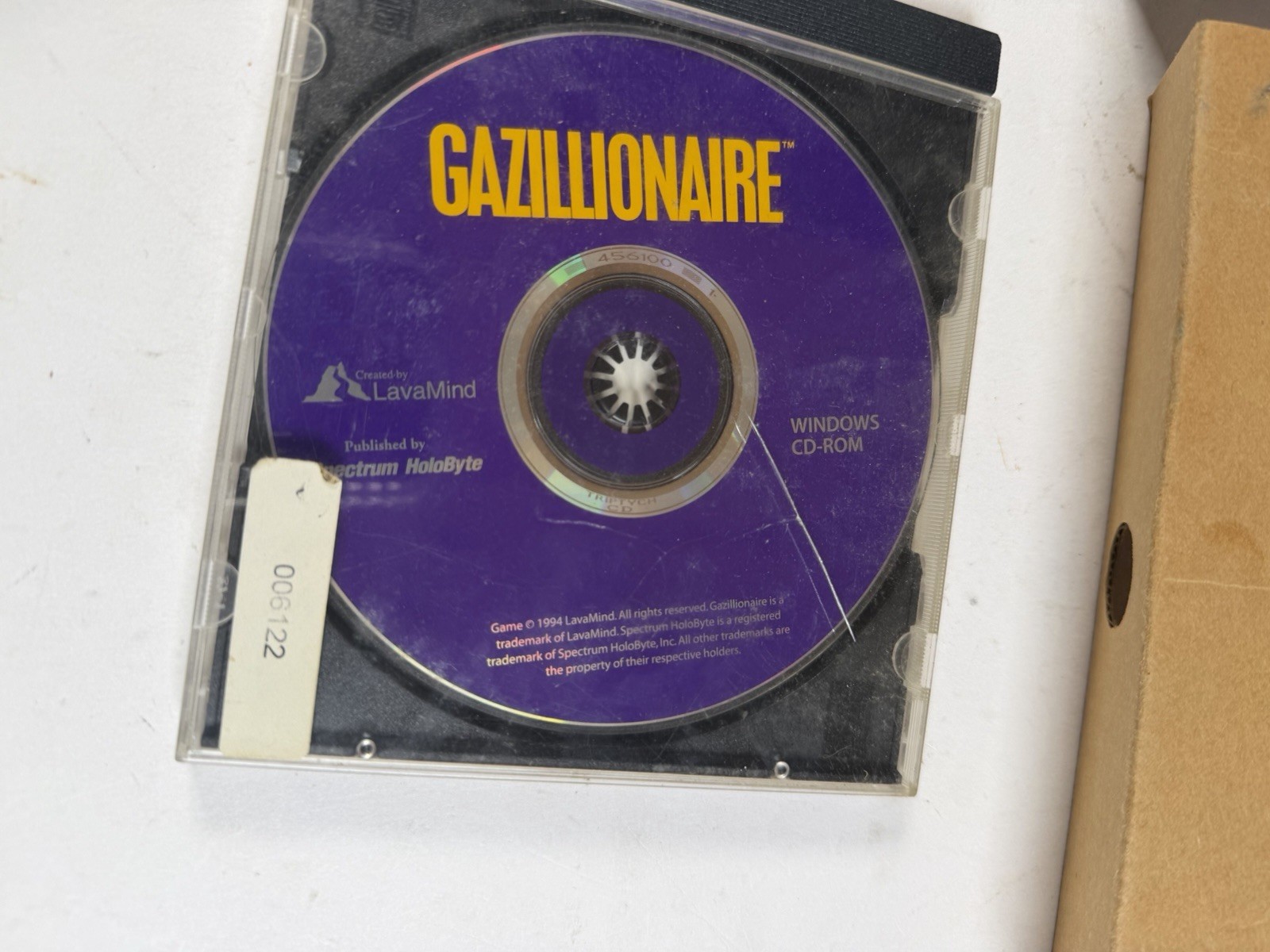 GAZILLIONAIRE 1994 EDITION Windows CD ROM – COMPLETE