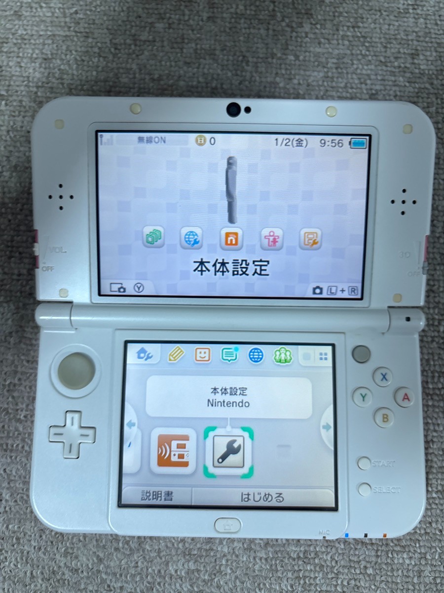 New Nintendo 3DS XL LL White x pink Console region Japanese B63