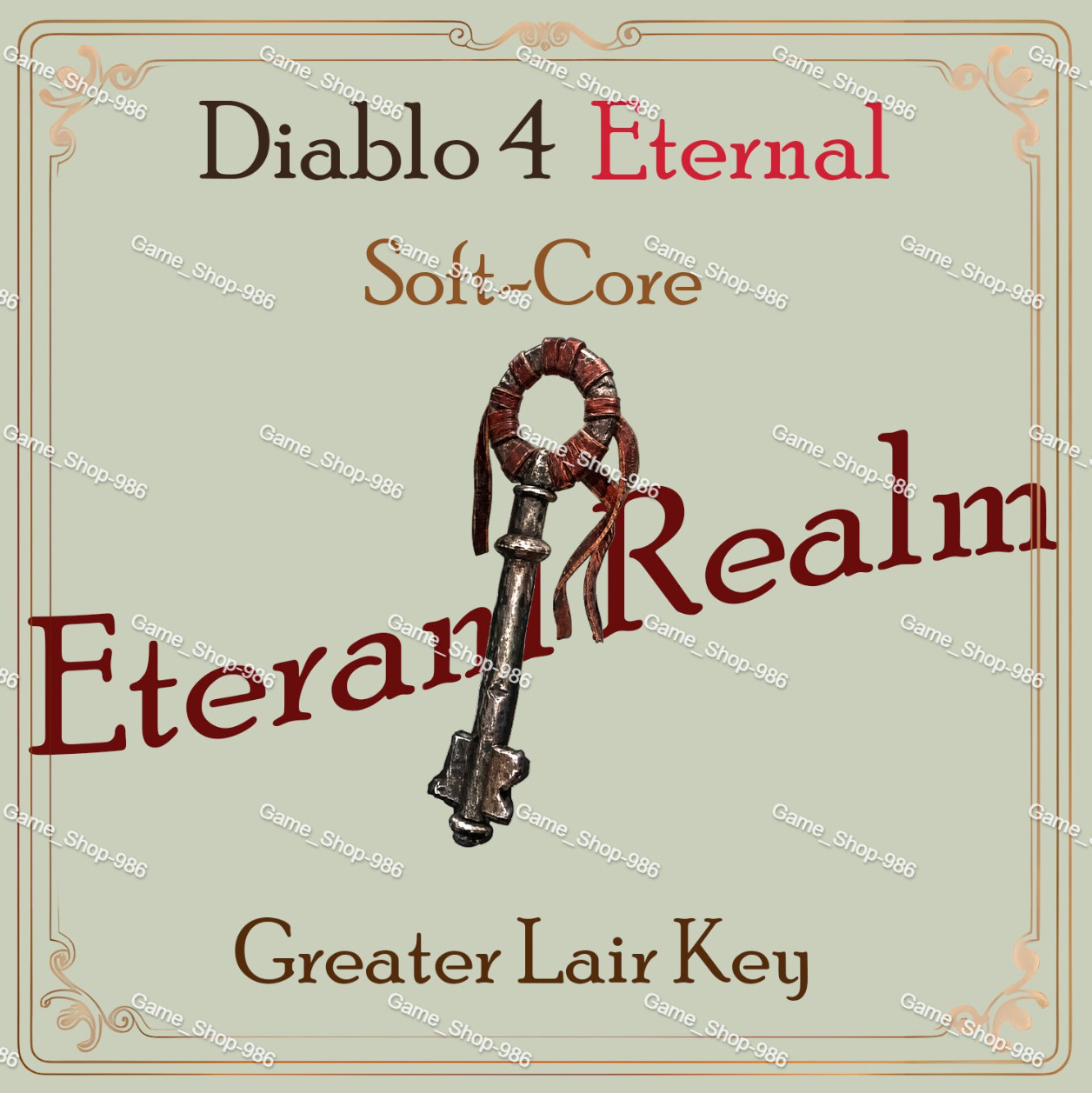 Diablo 4 Eternal Realm SC 200x Greater Lair Key Xbox / PSN / PC – None Season