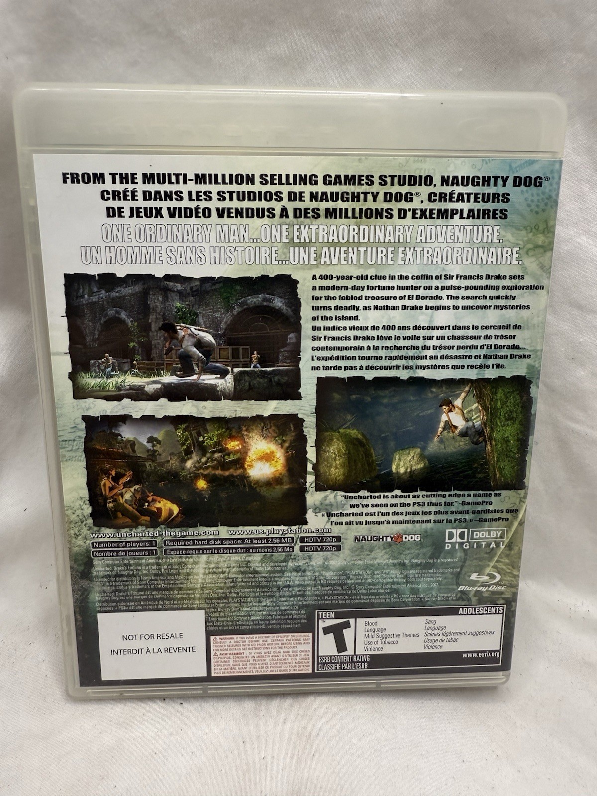 Uncharted: Drake’s Fortune (Sony PlayStation 3, 2007)