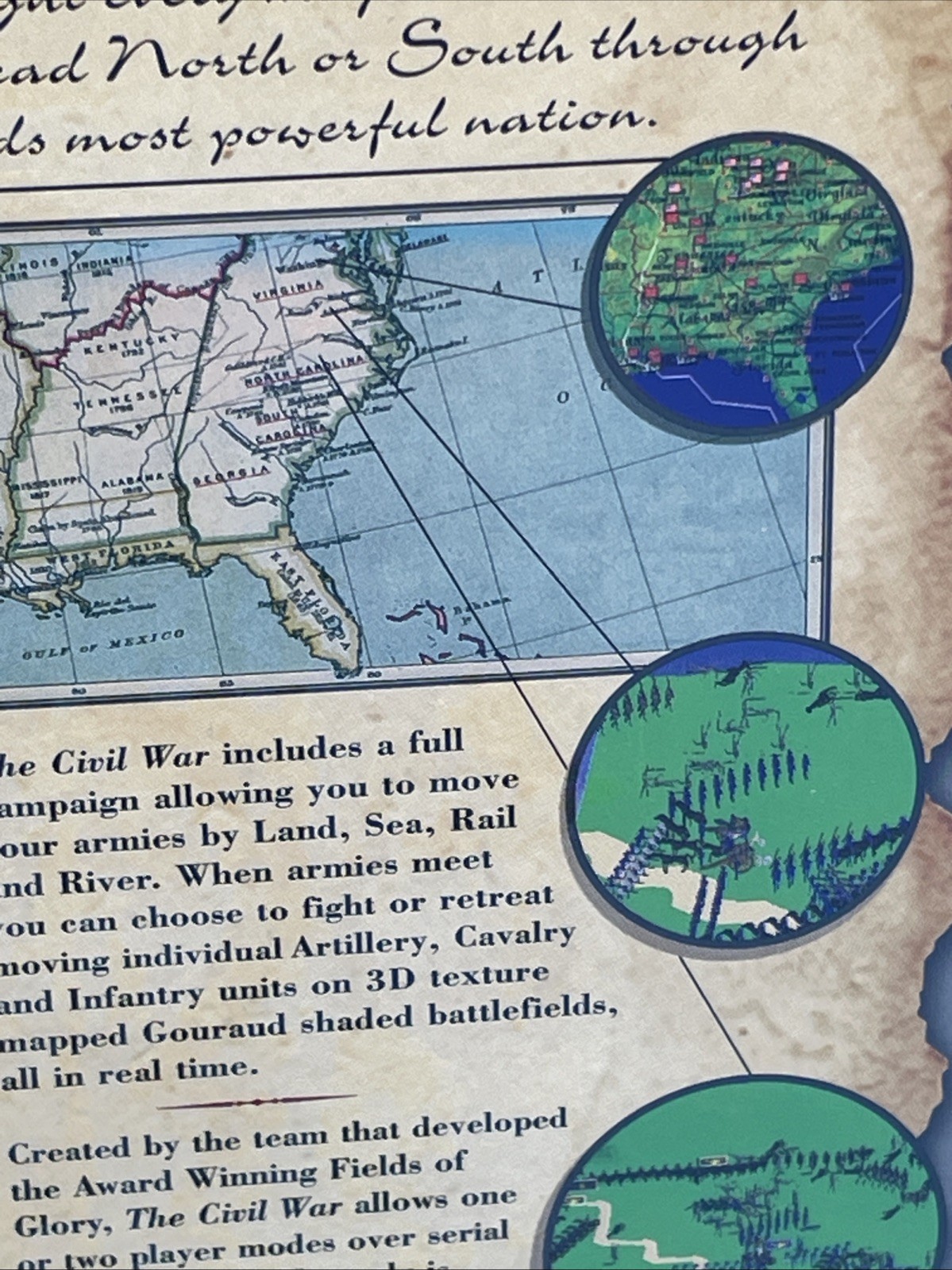 NEW The Civil War PC CD ROM Game By Empire Interactive 1995 WINDOWS VTG SEALED