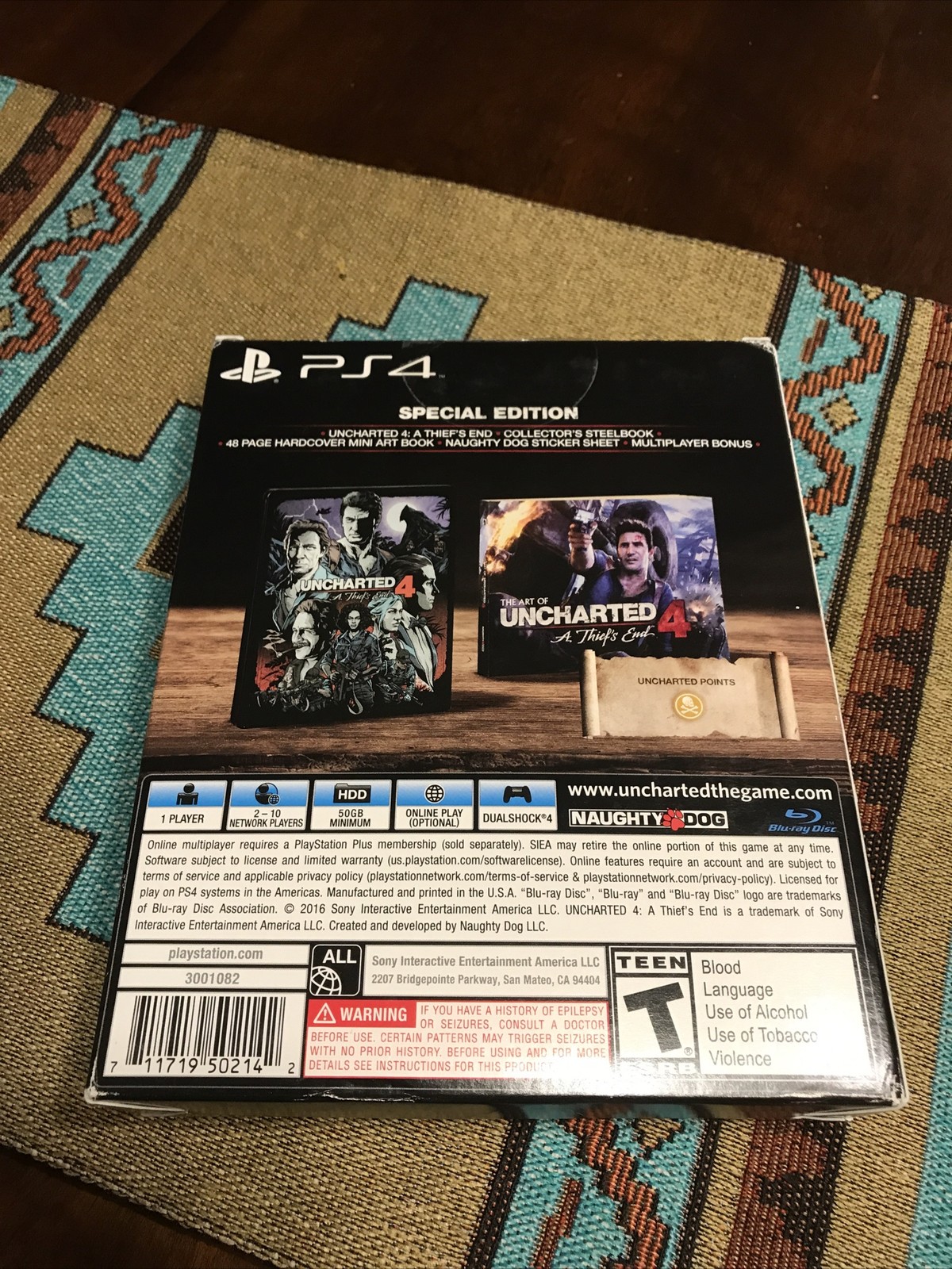 Uncharted 4: A Thief’s End (PS4, 2016) Special Edition