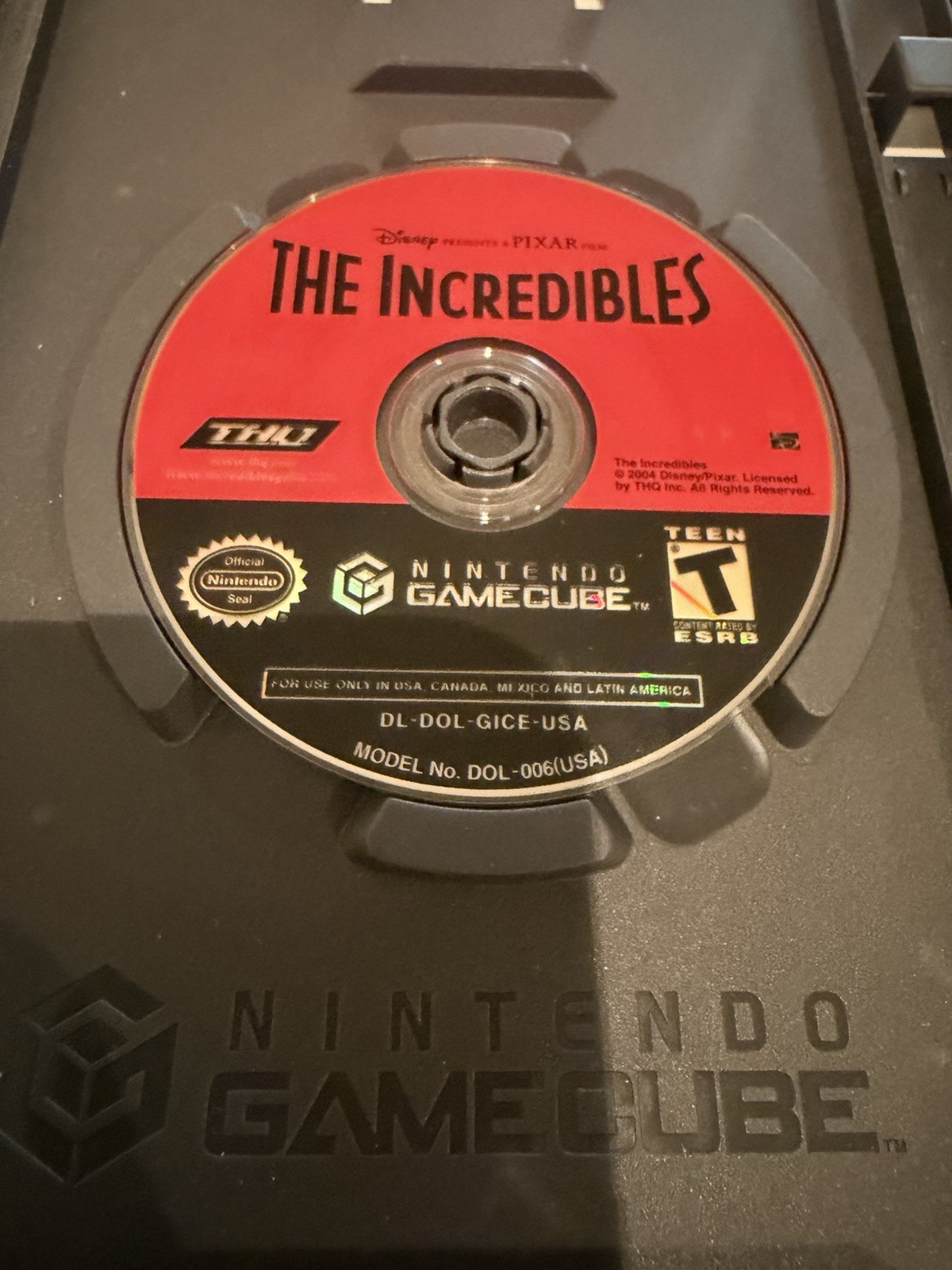 The Incredibles Nintendo GameCube Game Disc & Case Tested Works No Manual