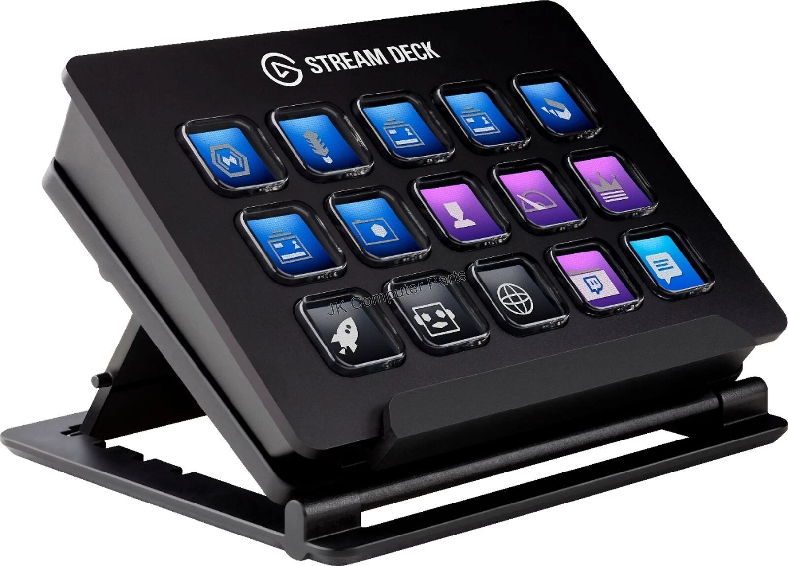Elgato Stream Deck Live Content Creation Controller – Black, 15 Keys w/ Stand