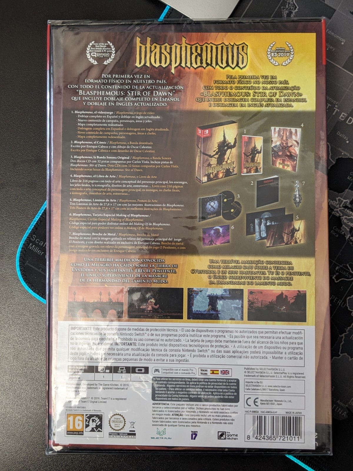 Blasphemous, Spain Limited Collectors Edition Nintendo Switch