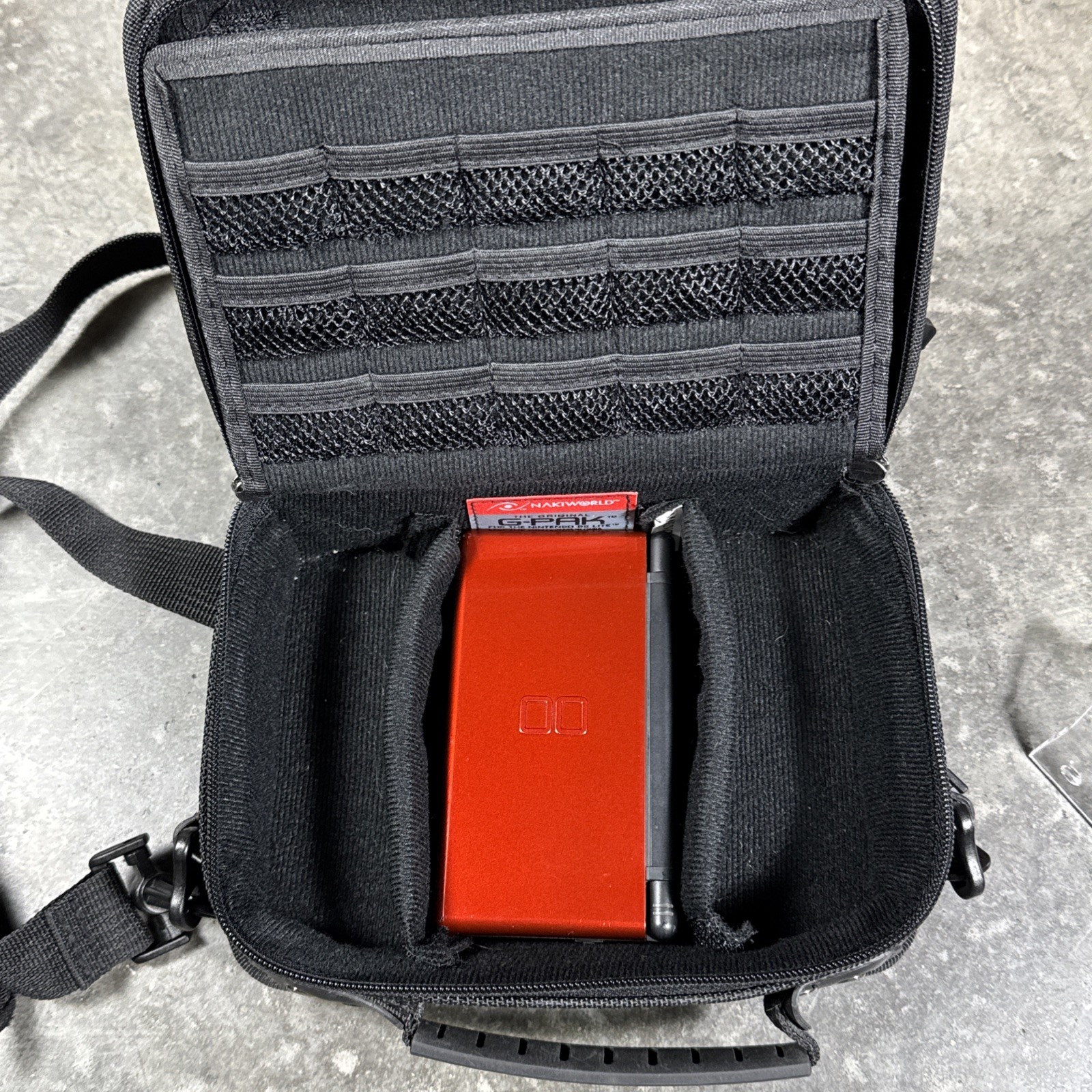 Nintendo DS Lite Handheld Console (USG-001) Red w/ OEM Charger Stylus & Case