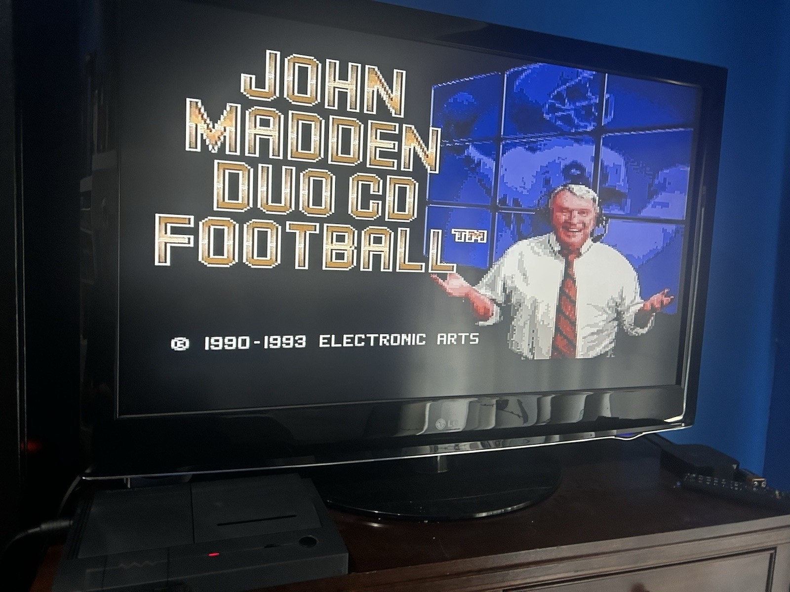 John Madden Duo CD Football TurboGrafx 16 CD Duo W/ Case Tested & Working