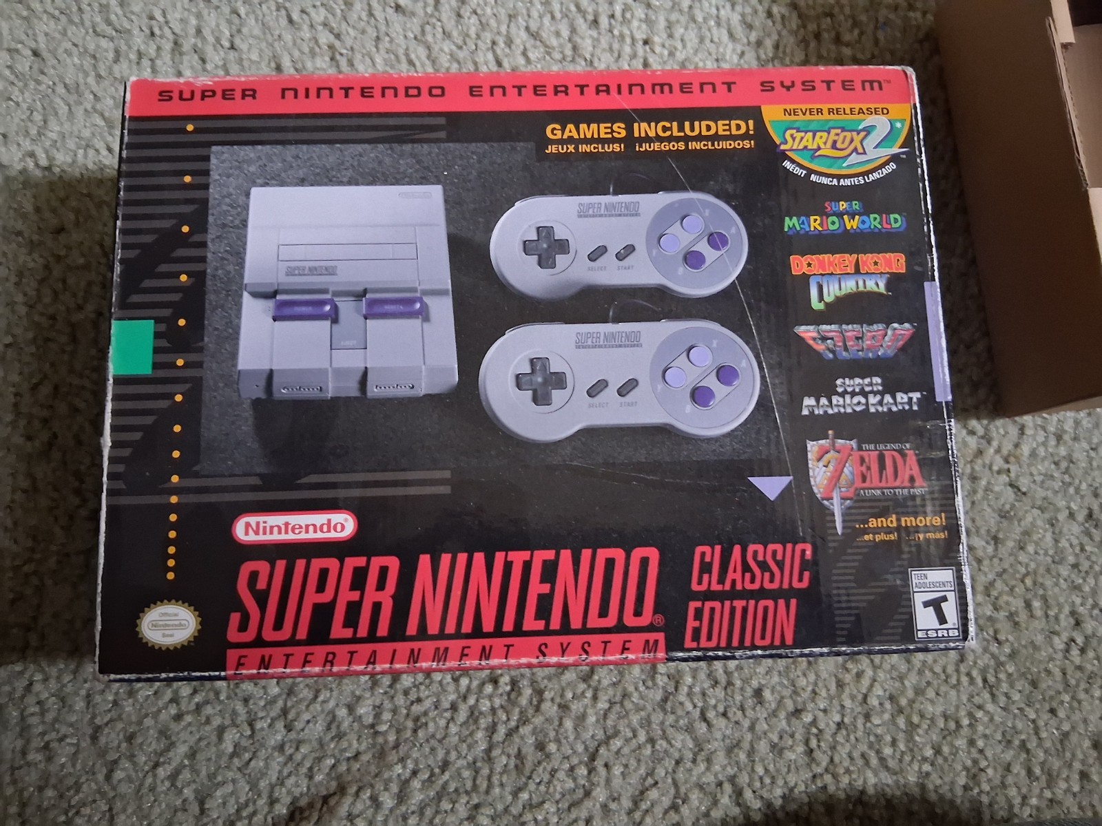 Super Nintendo SNES Classic Edition Mini Console Empty Box Only *No Console*