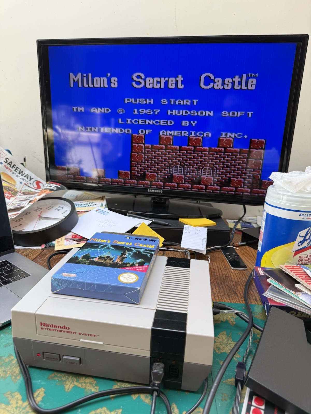 Milon’s Secret Castle (Nintendo Entertainment System, 1988) CIB Great Condition