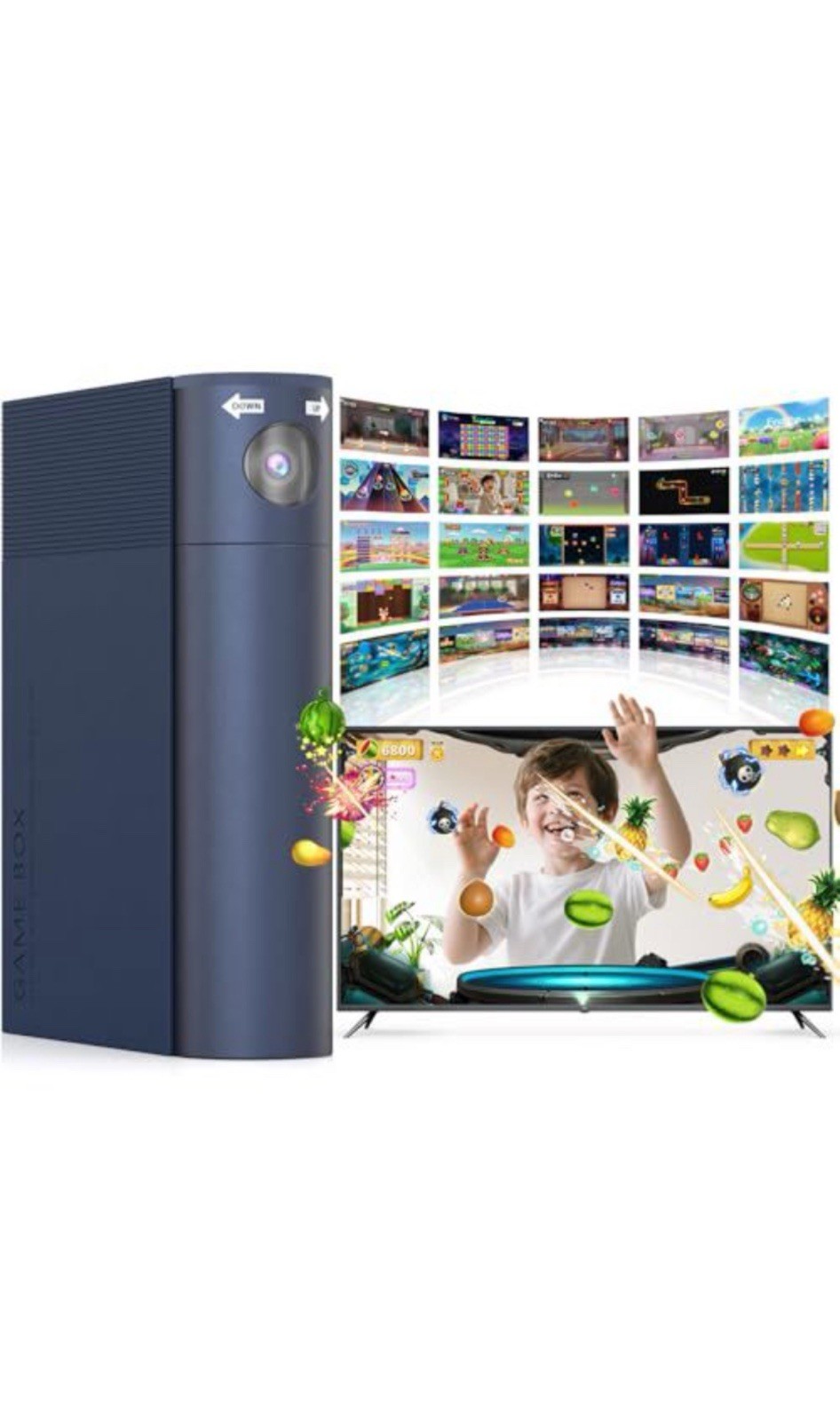 AR Motion Gaming Console Plug & Play Video Game System for Kids & Family Fun
