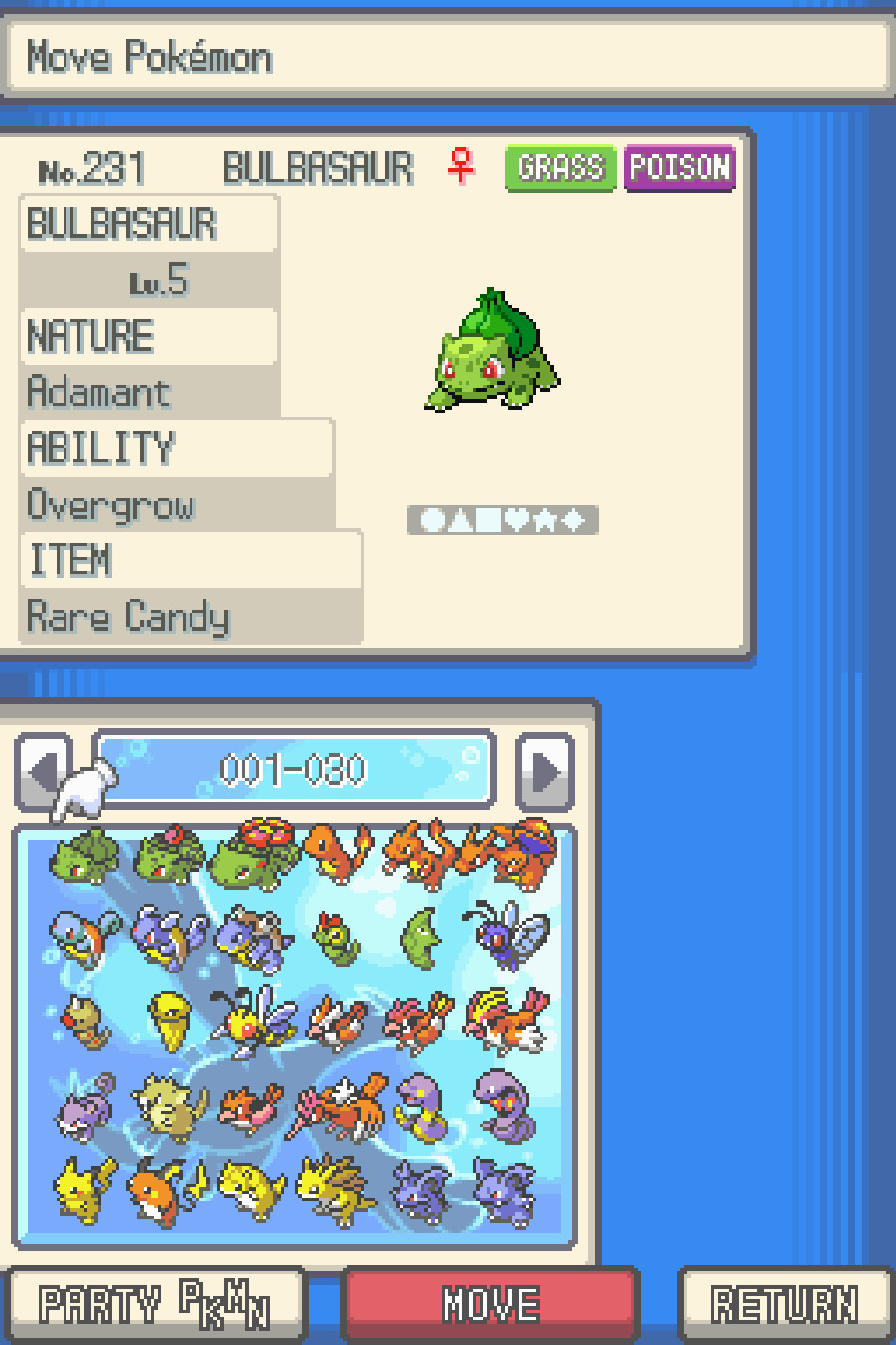 Pokemon Soul Silver – Nintendo DS -Shiny Living Dex, Max Items, Events Unlocked!