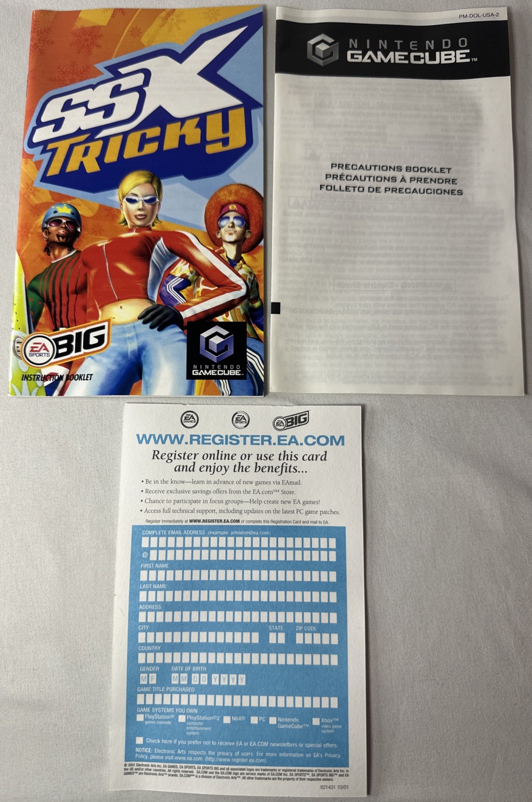 SSX Tricky Nintendo GameCube 2001 Complete CIB With Registration Card Tested