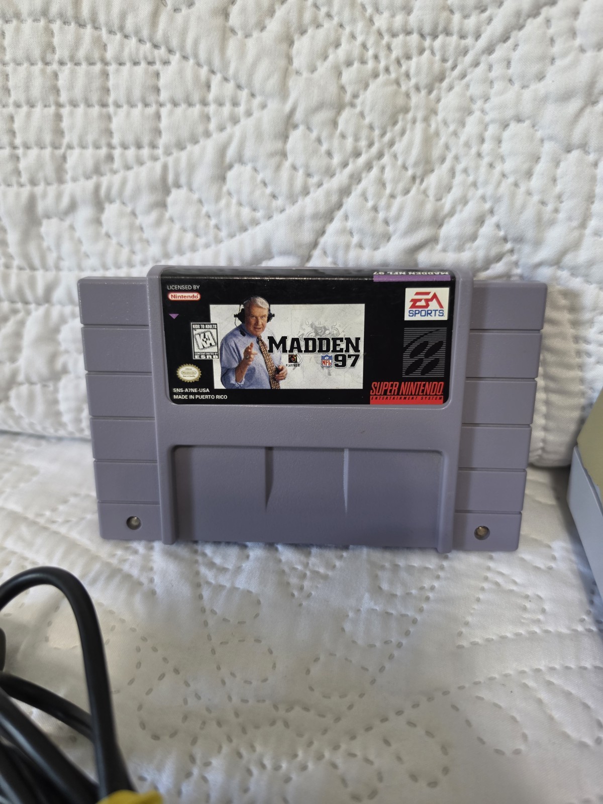 Super Nintendo SNES Control Deck Console System 2 Controllers, 1 Game TESTED