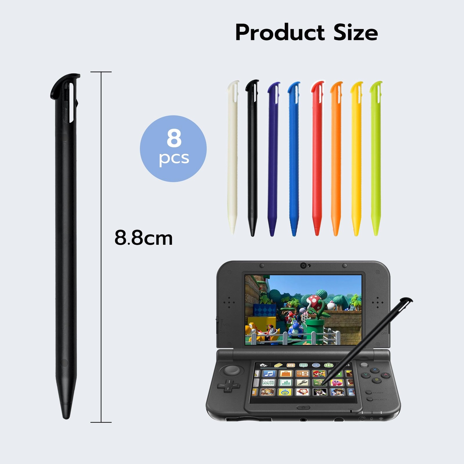Mcbazel Stylus Pens for Black,purple,blue,red,orange,yellow,green,white
