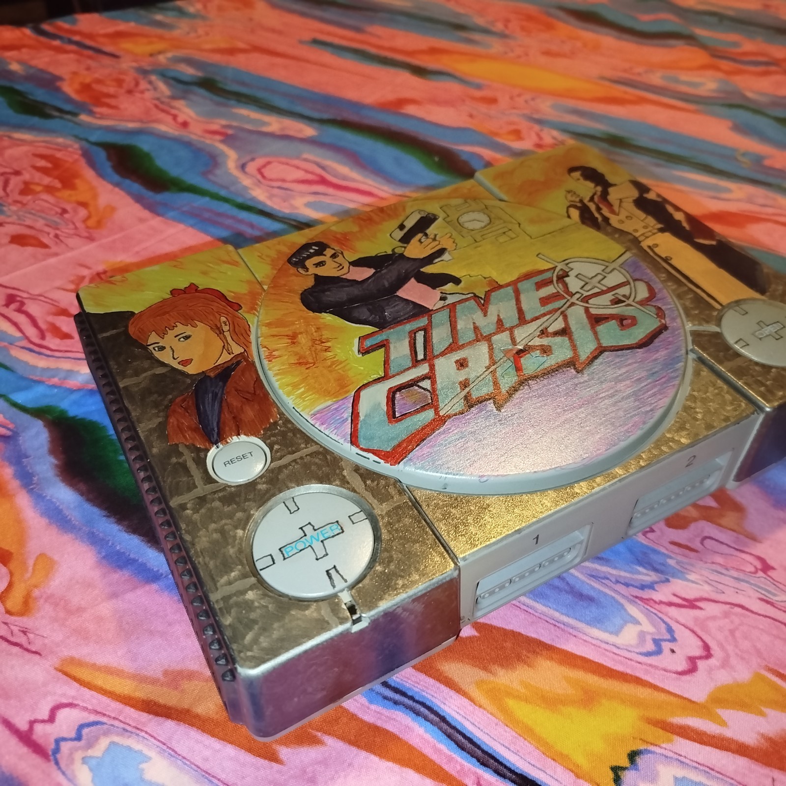 CUSTOM Time Crisis Project Titan PS1 Bundle Console + Namco GunCon + Controller