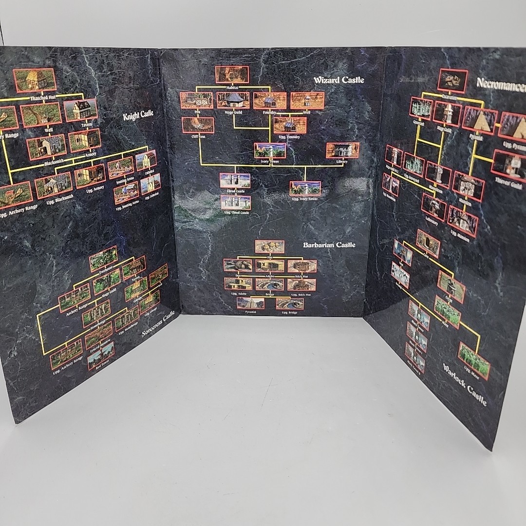 Heroes of Might & Magic III Manual & Heroes II of Might & Magic Card No Game
