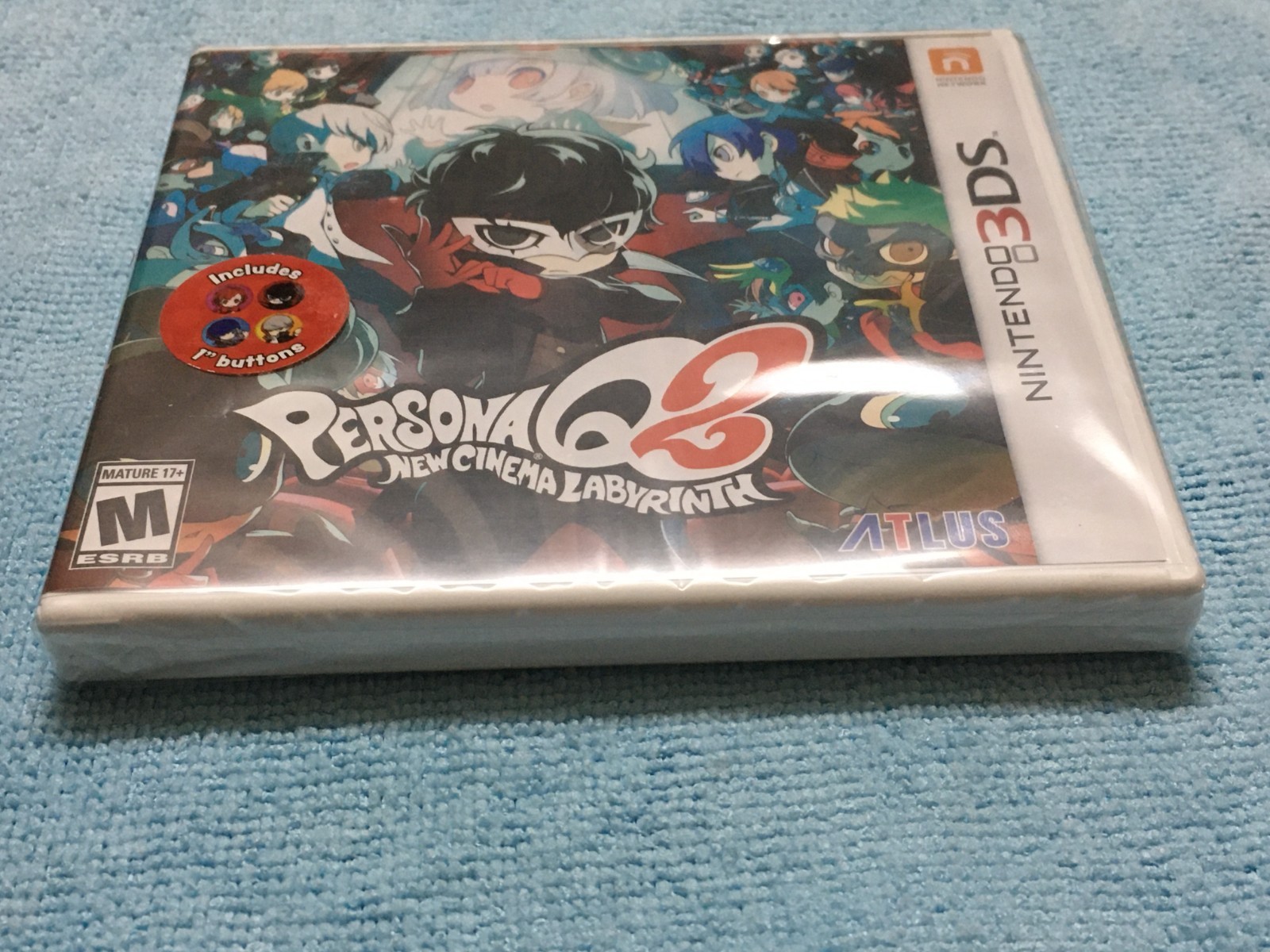 Persona Q2 New Cinema Labyrinth Launch Edition with Pins Nintendo 3DS New Sealed