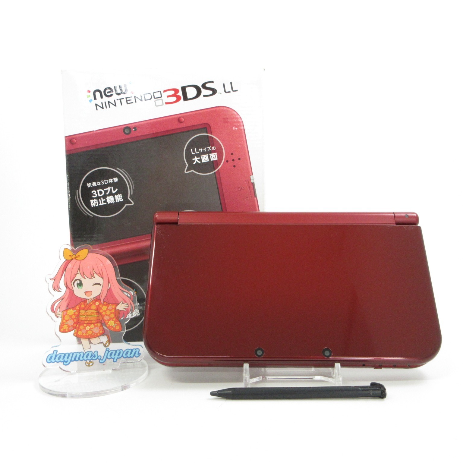 【Excellent】Nintendo New 3DS LL XL Metallic Red Console Japanese Ver. #ReRe08/061