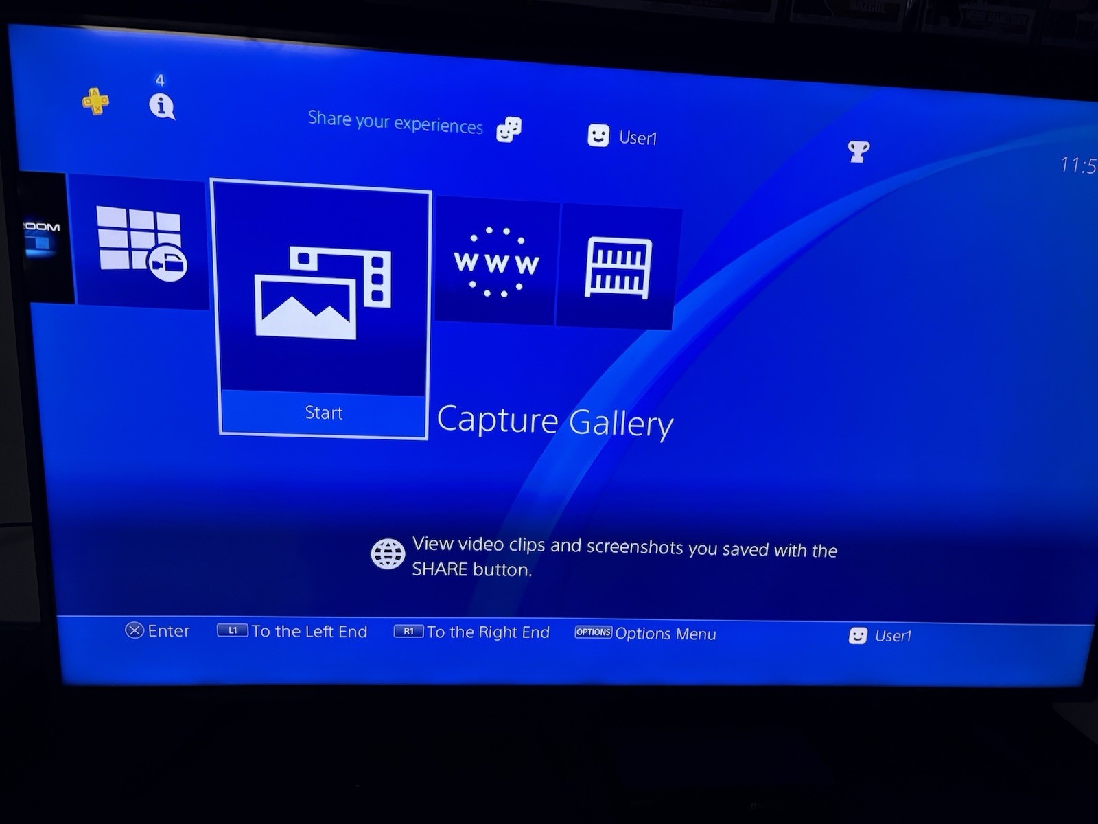 Sony PlayStation 4 500gb Jet Black Console With Two Controllers and All Wires