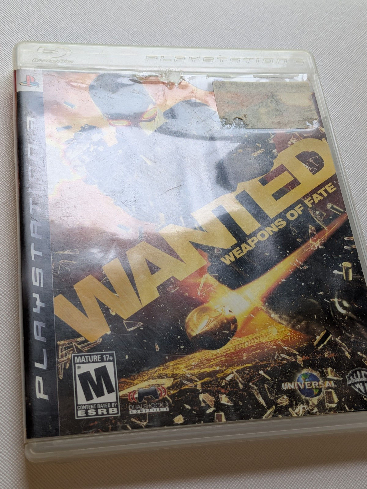 Wanted: Weapons of Fate (Sony PlayStation 3, 2009) Damaged Artwork – Tested