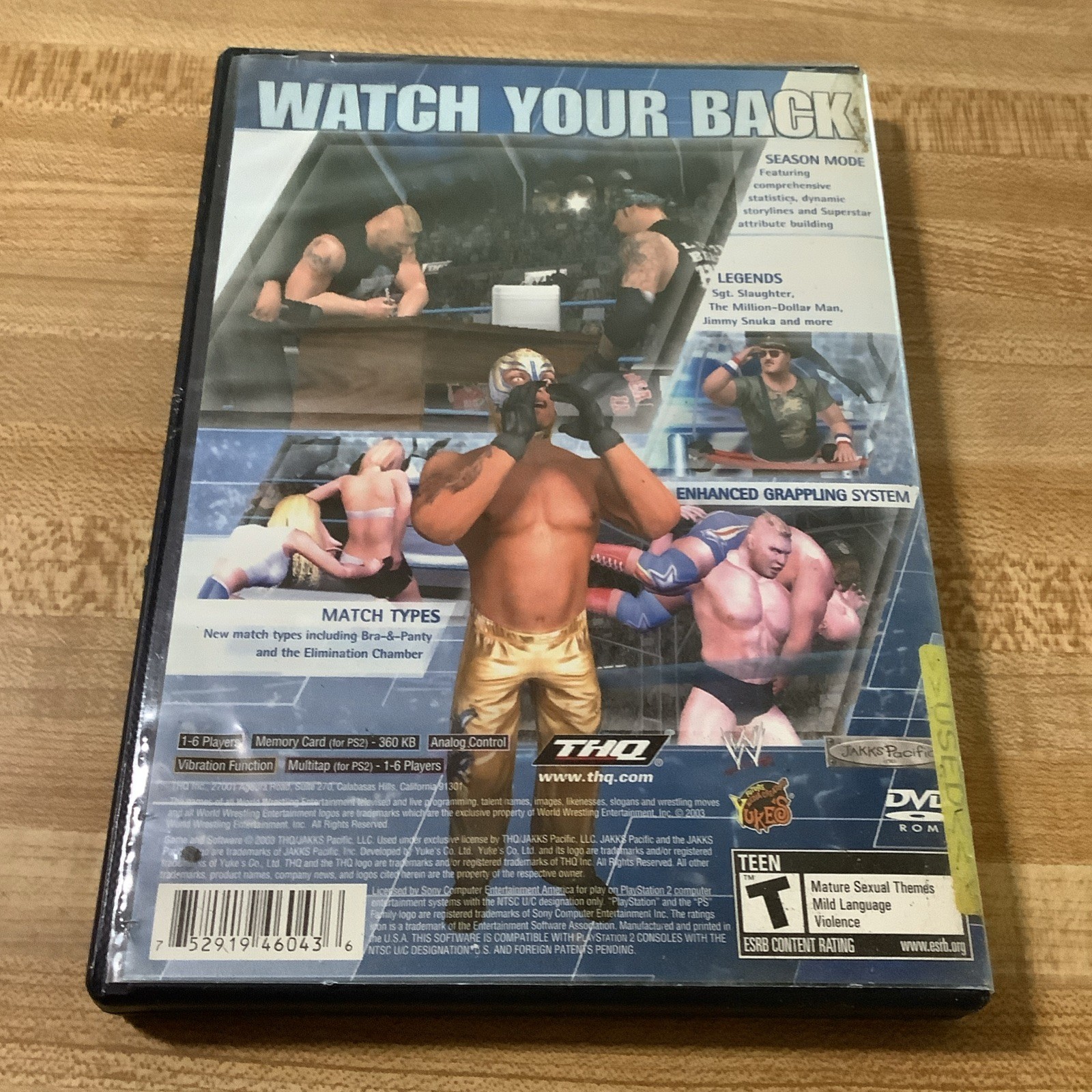 WWE SmackDown Here Comes the Pain (Sony PlayStation 2, 2003) CIB PS2