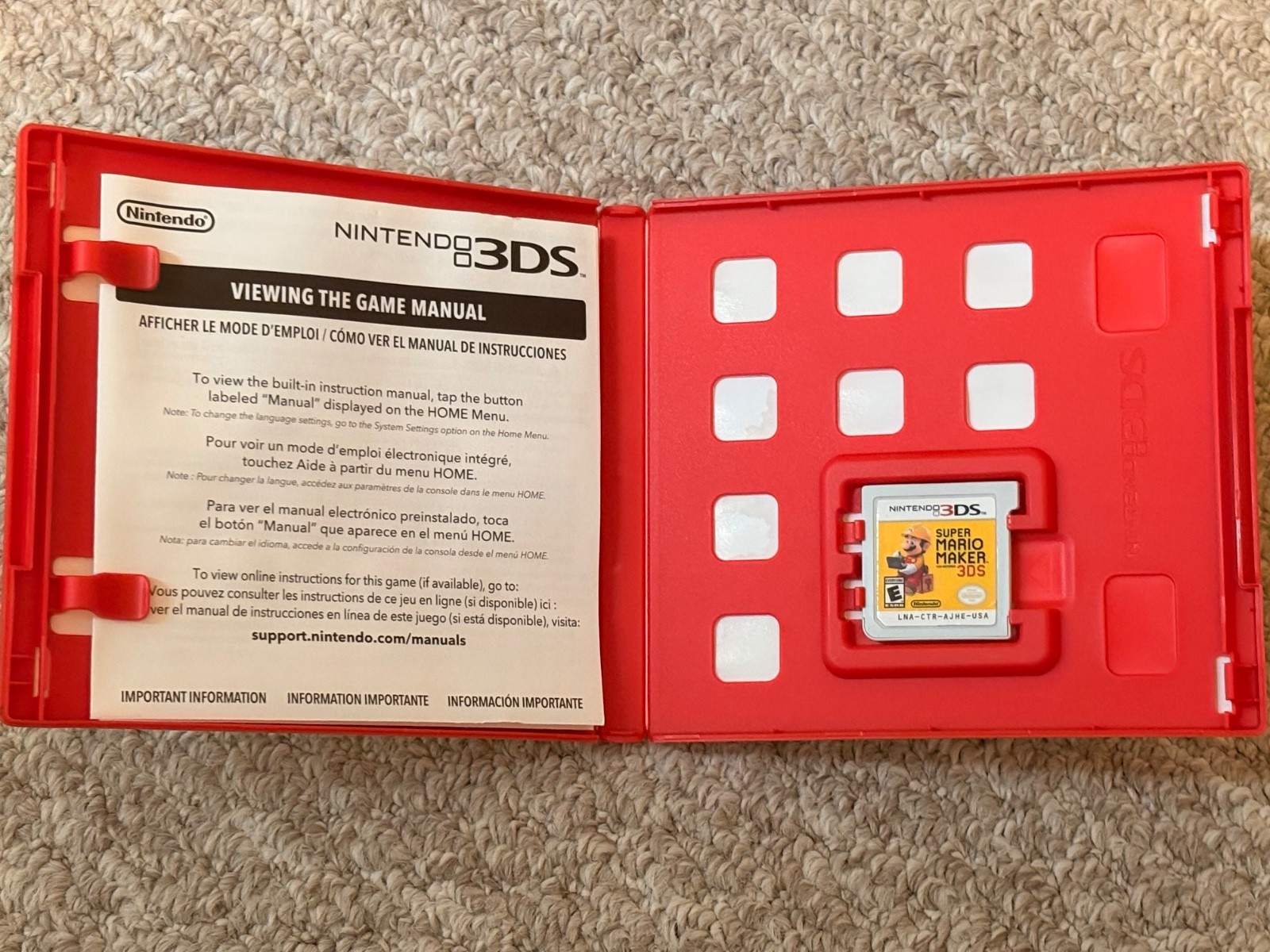 Vintage Nintendo console/game lot