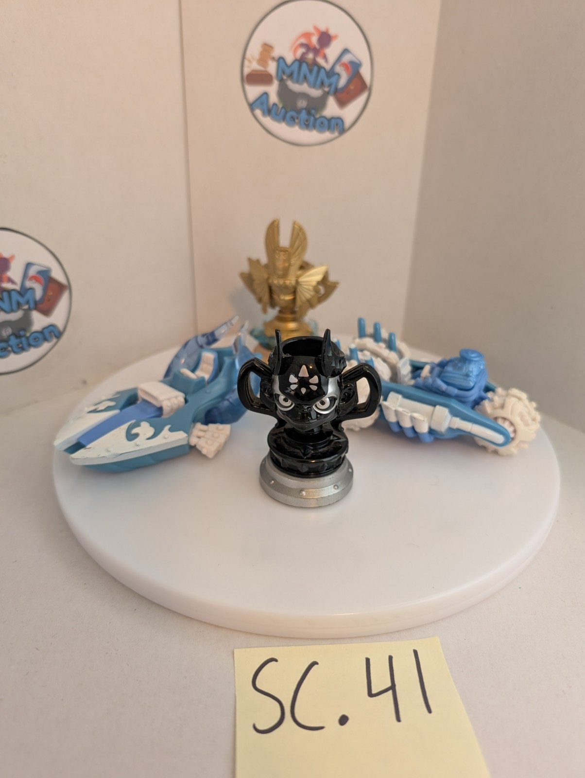 Rare Skylanders Superchargers Power Blue vehicles, Sea Trophy, Kaos trophy