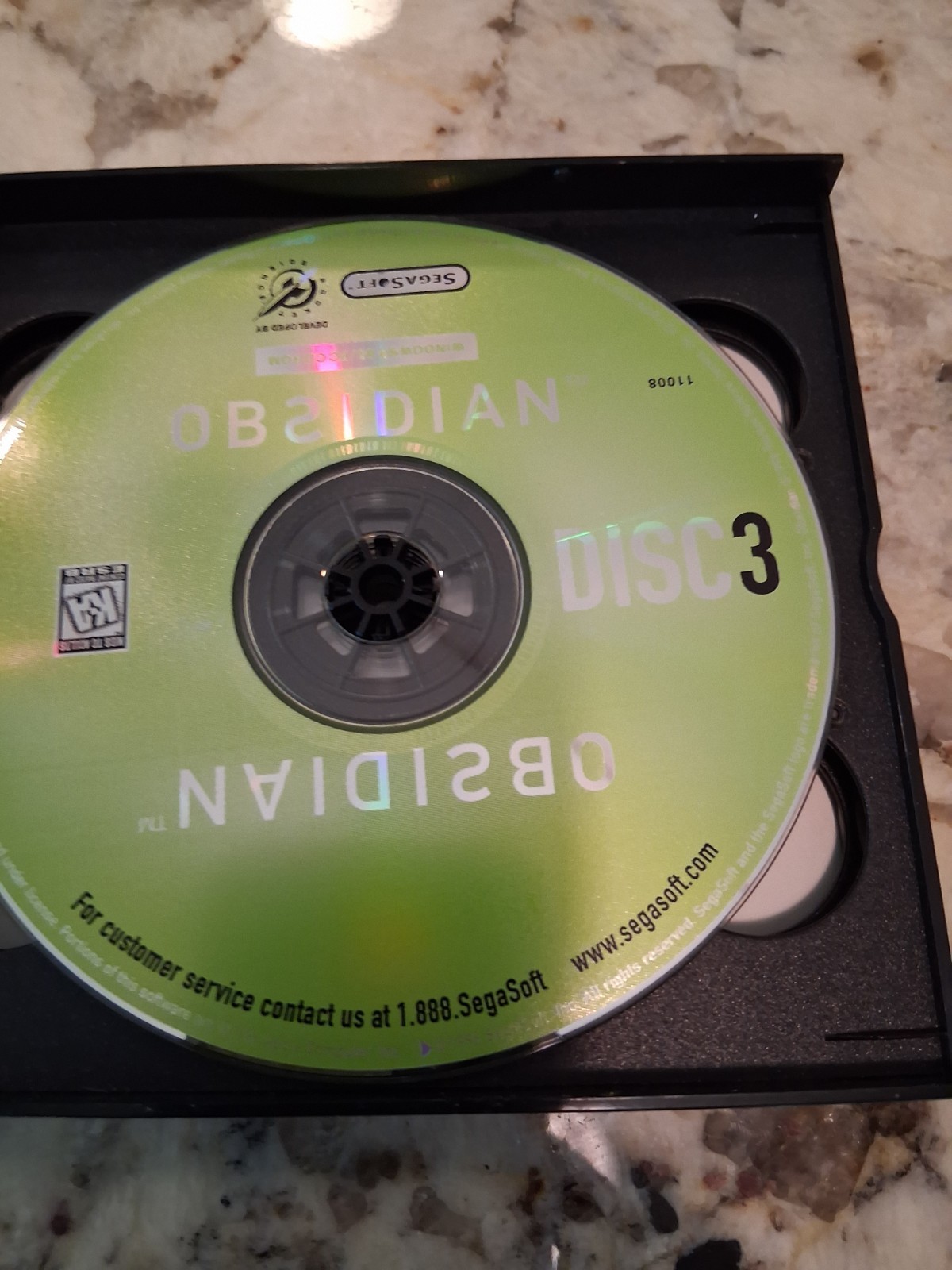 [E] Obsidian PC Windows 95 1996 Sega Soft CD Rom Game Full Game
