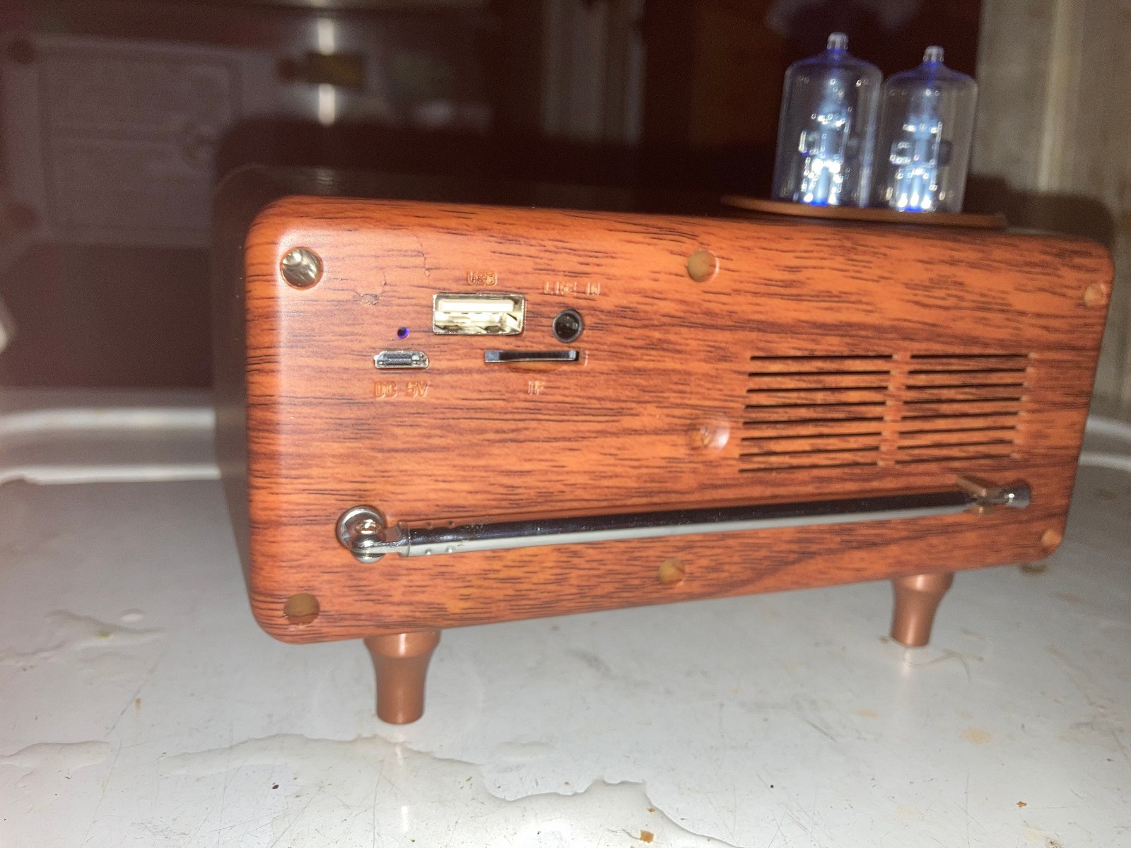 Fallout Radiation King tube top radio, real working fan art, cos play, Bt, Fm
