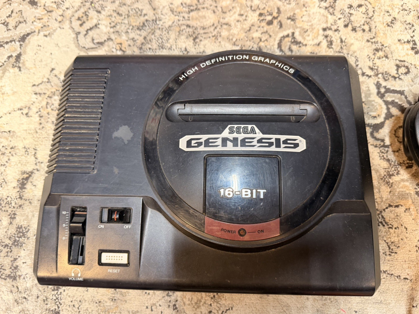 Sega Genesis 16-Bit Model 1601 w/Games for Parts/Repair Sold As Is Not Tested