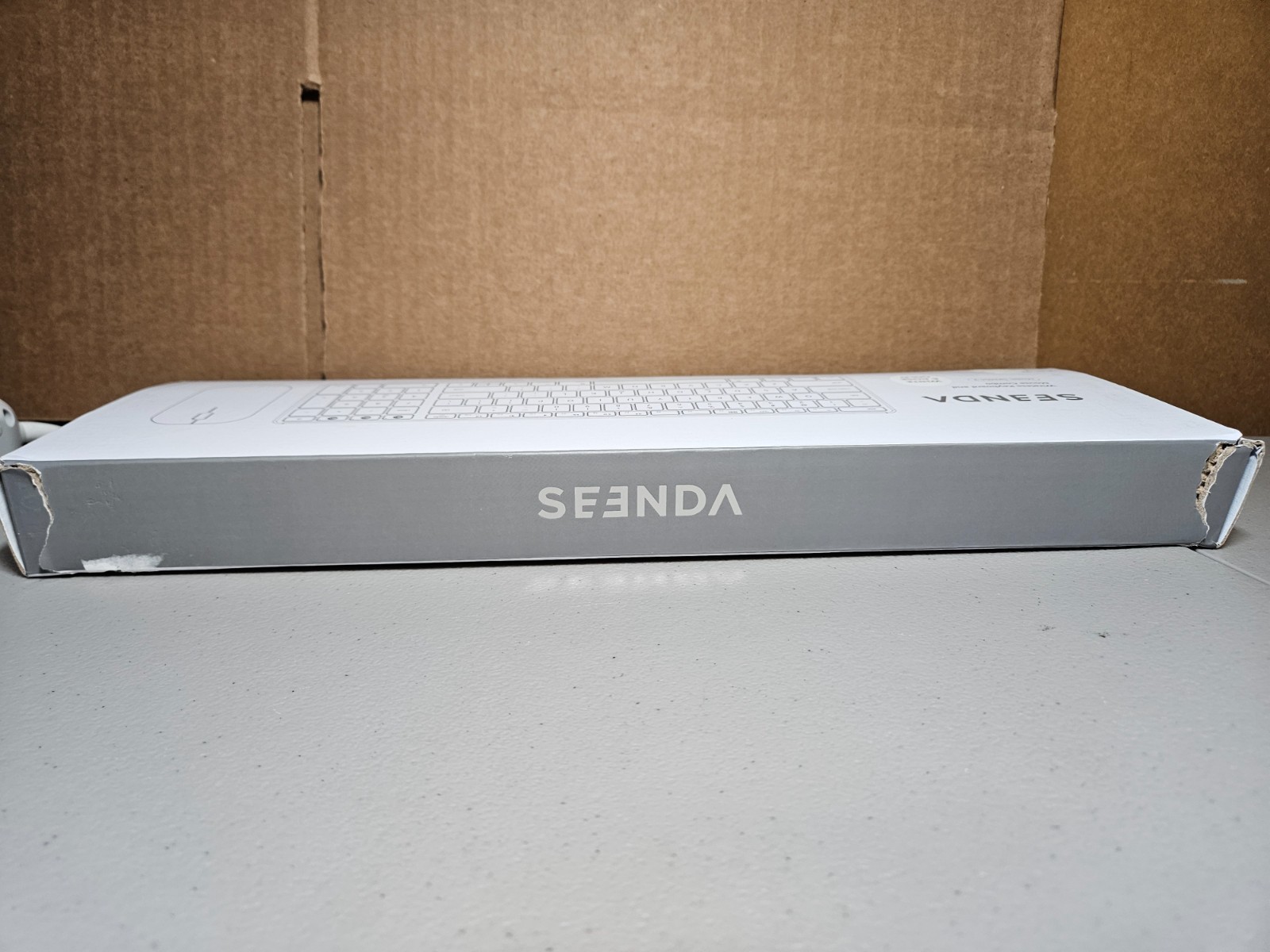 Seenda Wireless Keyboard Mouse for Mac, Multi-Device White Rose Gold New SKM64-2