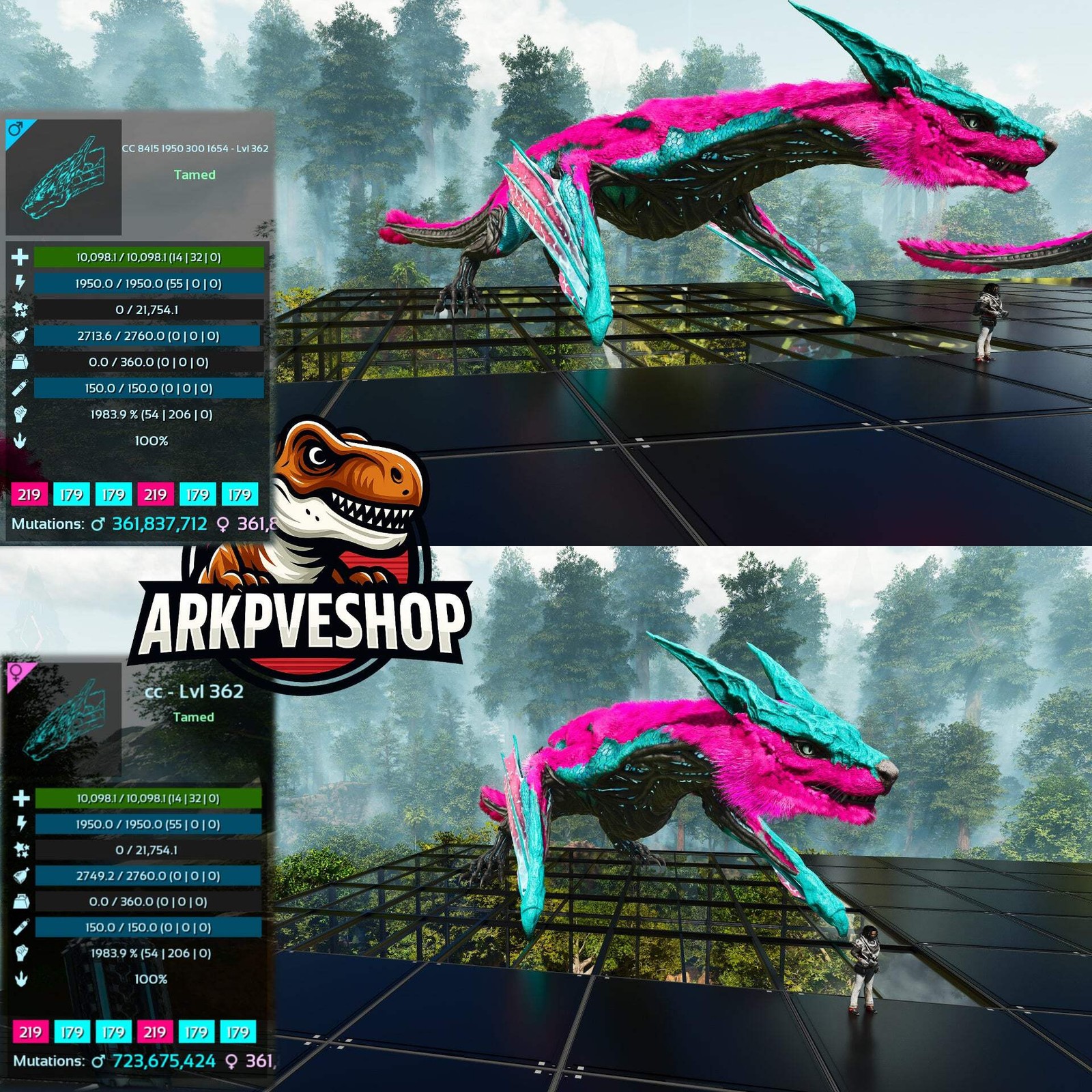 ASA PVE 🦖ARK Survival Ascended Managarmr 1983.9%Melee