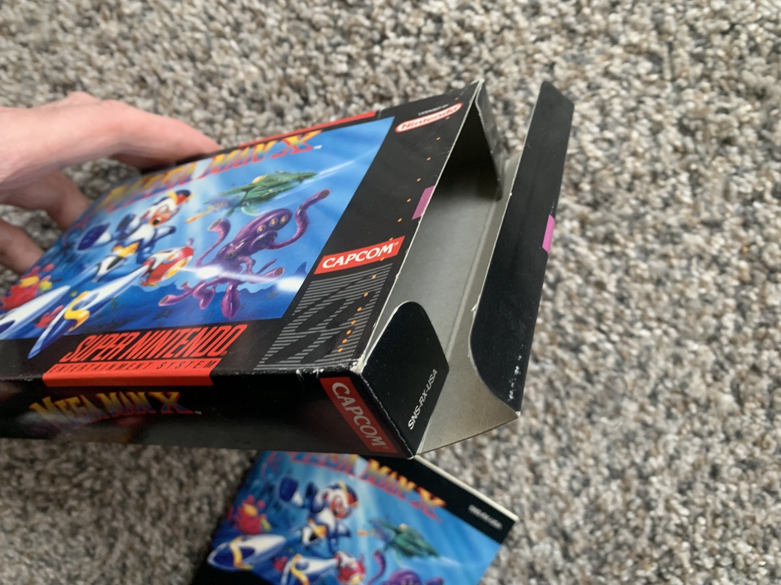 Mega Man X SNES 1994 CIB Box Game COLOR Manual 1st Print Authentic Great Cond!