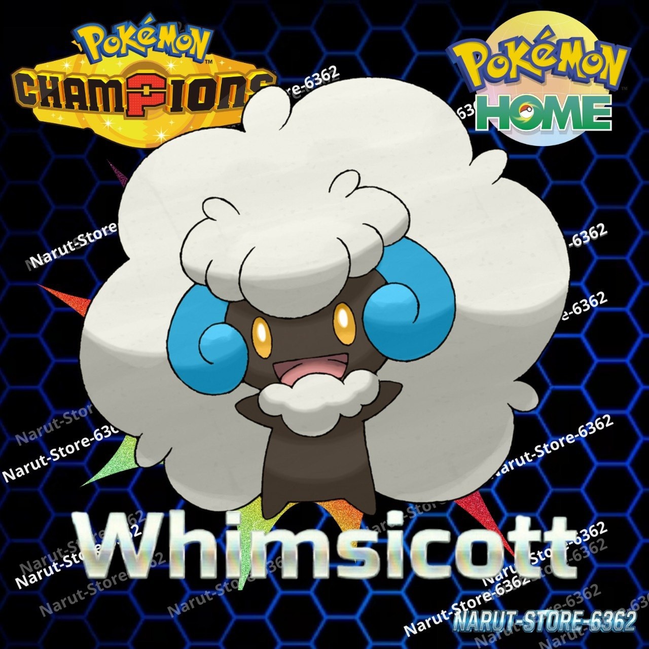 WHIMSICOTT 🔥6IV SHINY POKEMON HOME🔥Pokemon CHAMPIONS