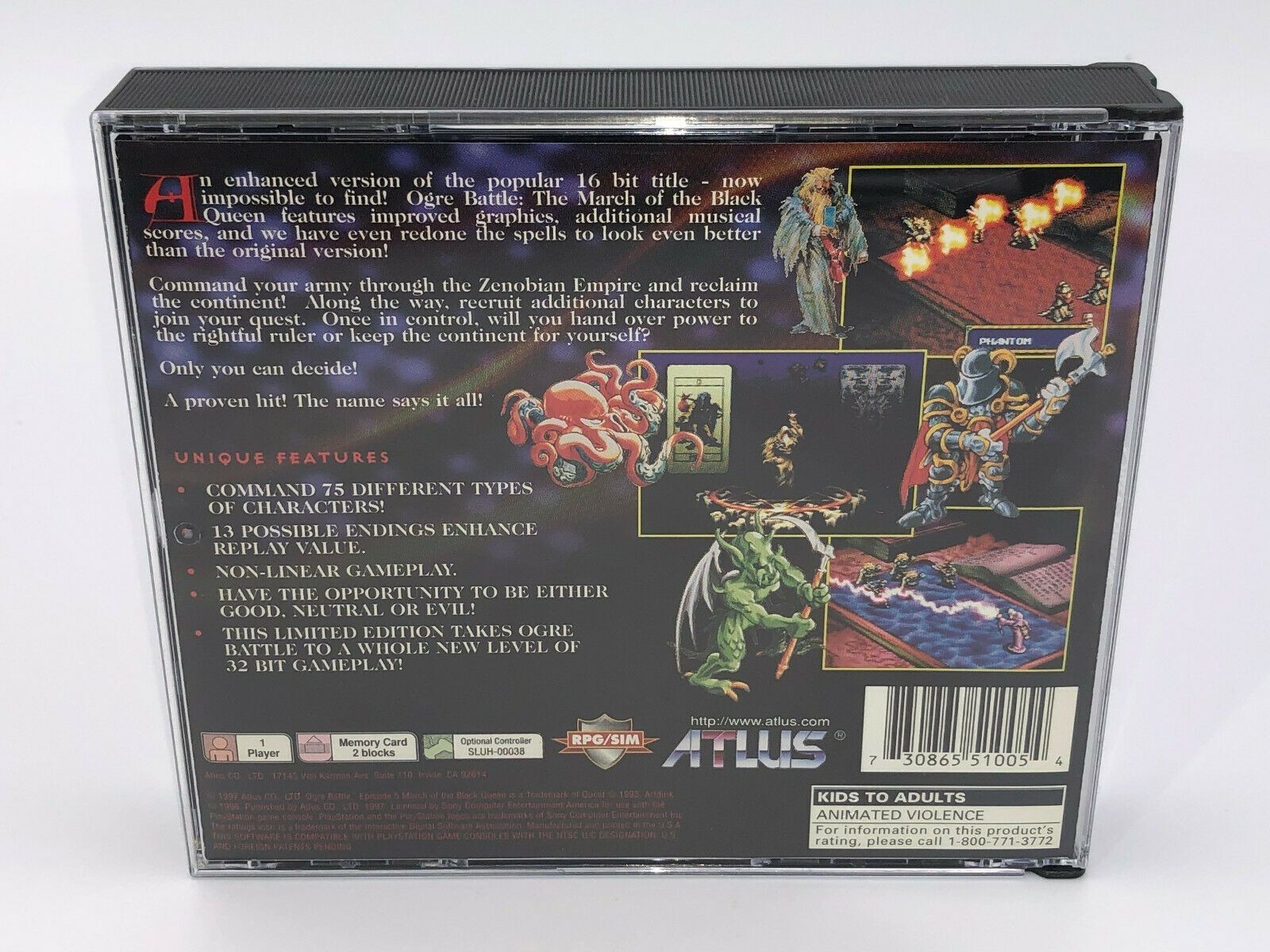 Ogre Battle Limited Edition (SONY PlayStation 1) PS1 COMPLETE PRISTINE NEW MINT